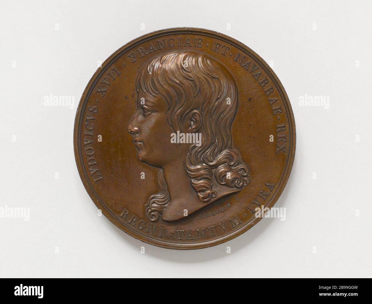 Louis XVII (1785-1795), roi titulaire de France (1793-1795) Alexis-Joseph Depaulis (1790-1867). Louis XVII (1785-1795), roi titulaire de France. Bronze. Paris, musée Carnavalet. Banque D'Images