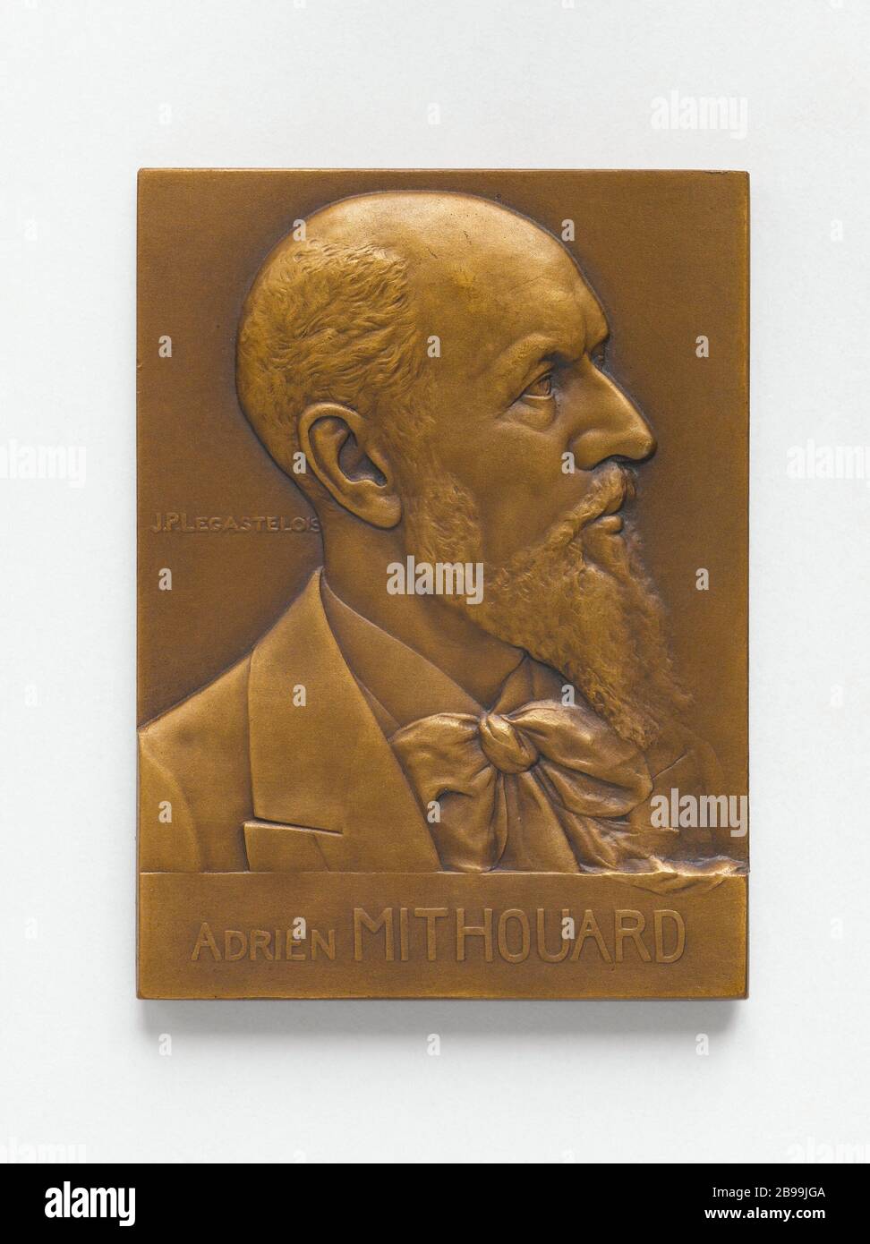 Etienne Joseph Louis Garnier, dit Garnier pages (1801-1841), politicien français, membre de Sarthe (1835) 1841 Émile Rotat (1799-1852). Étienne Joseph Louis Garnier, dit Garnier-Pagès (1801-1841), homme politique français, saisi de la Sarthe (1835). Bronze, 1841. Paris, musée Carnavalet. Banque D'Images