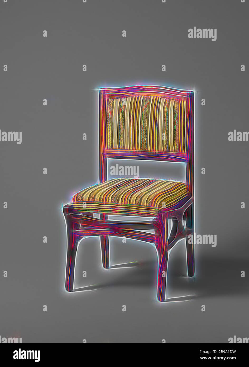 Président, président, Carel Adolph Lion Cachet, pays-Bas, c. 1915 - c. 1925, h 92 cm × l 48 cm × d 52 cm, repensé par Gibon, design de lumière chaleureuse et gaie, rayonnant de la luminosité et de rayons de lumière. L'art classique réinventé avec une touche moderne. Photographie inspirée par le futurisme, embrassant l'énergie dynamique de la technologie moderne, le mouvement, la vitesse et révolutionnez la culture. Banque D'Images