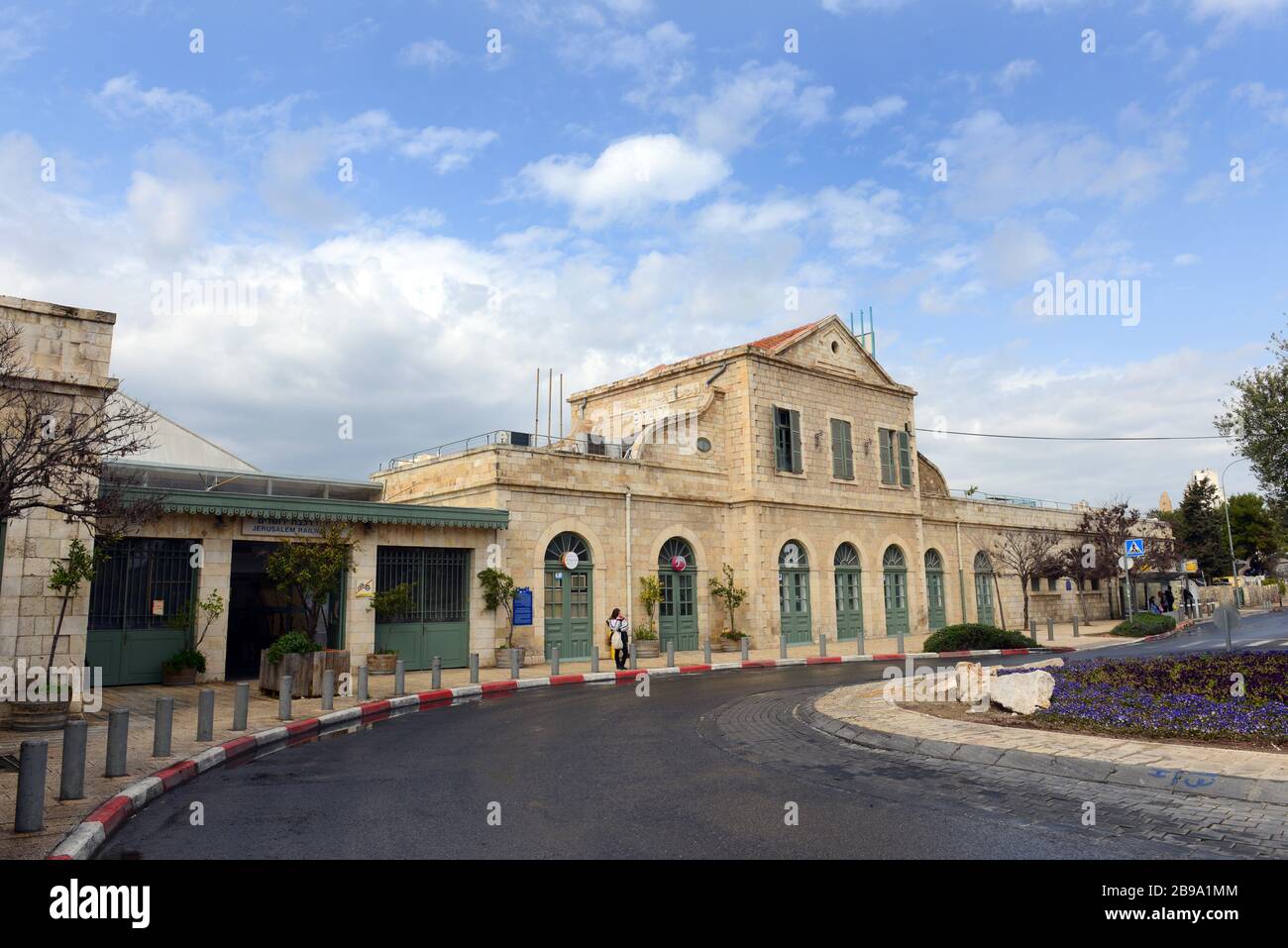 La vieille gare de Jérusalem, Israël. Banque D'Images