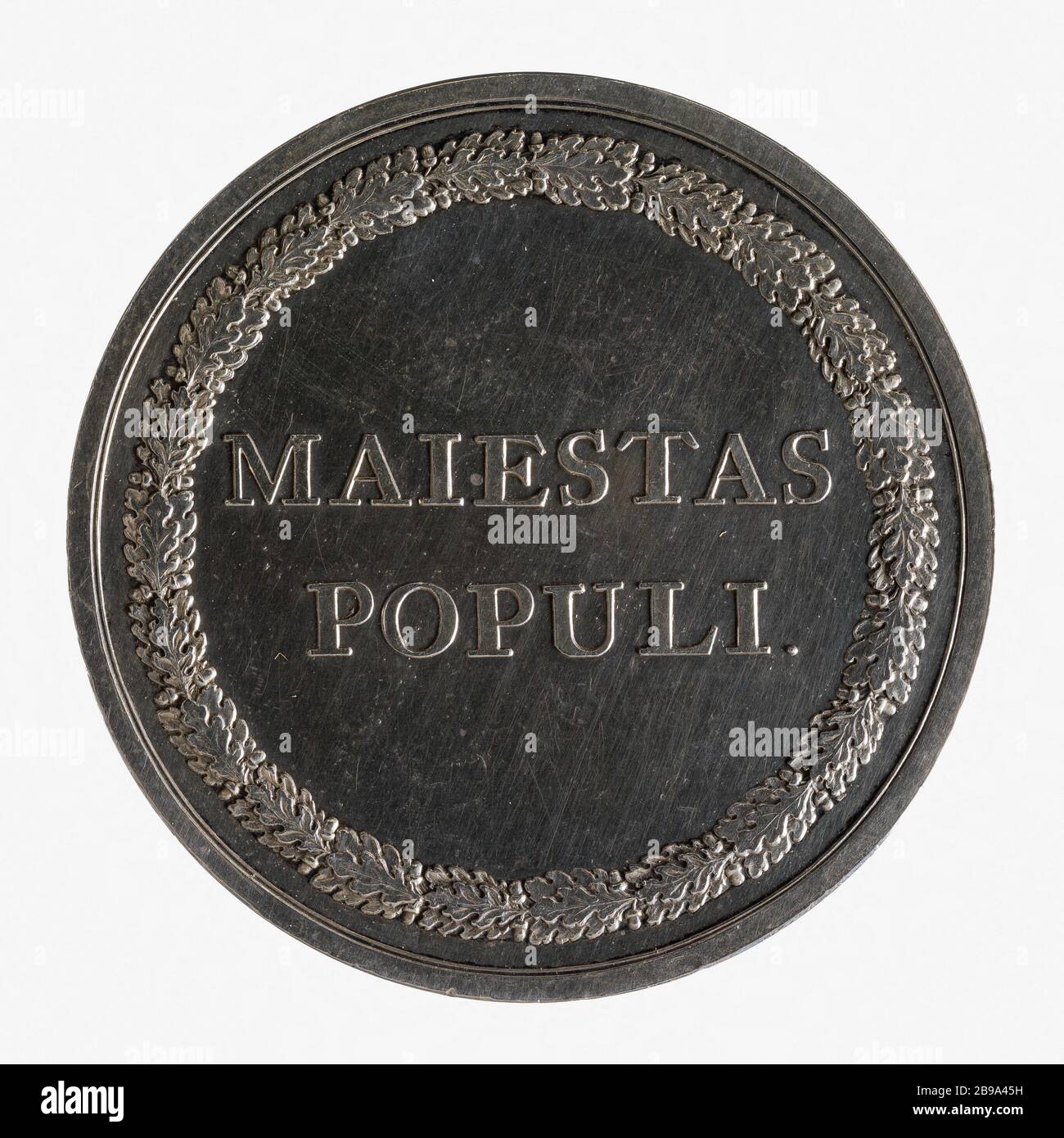 Première réunion de la République Batavière, mars 1796 (titre factice) B.C.V. Calker. Première assemblée de la République batave, mars 1796. Argent, 1796. Paris, musée Carnavalet. Banque D'Images