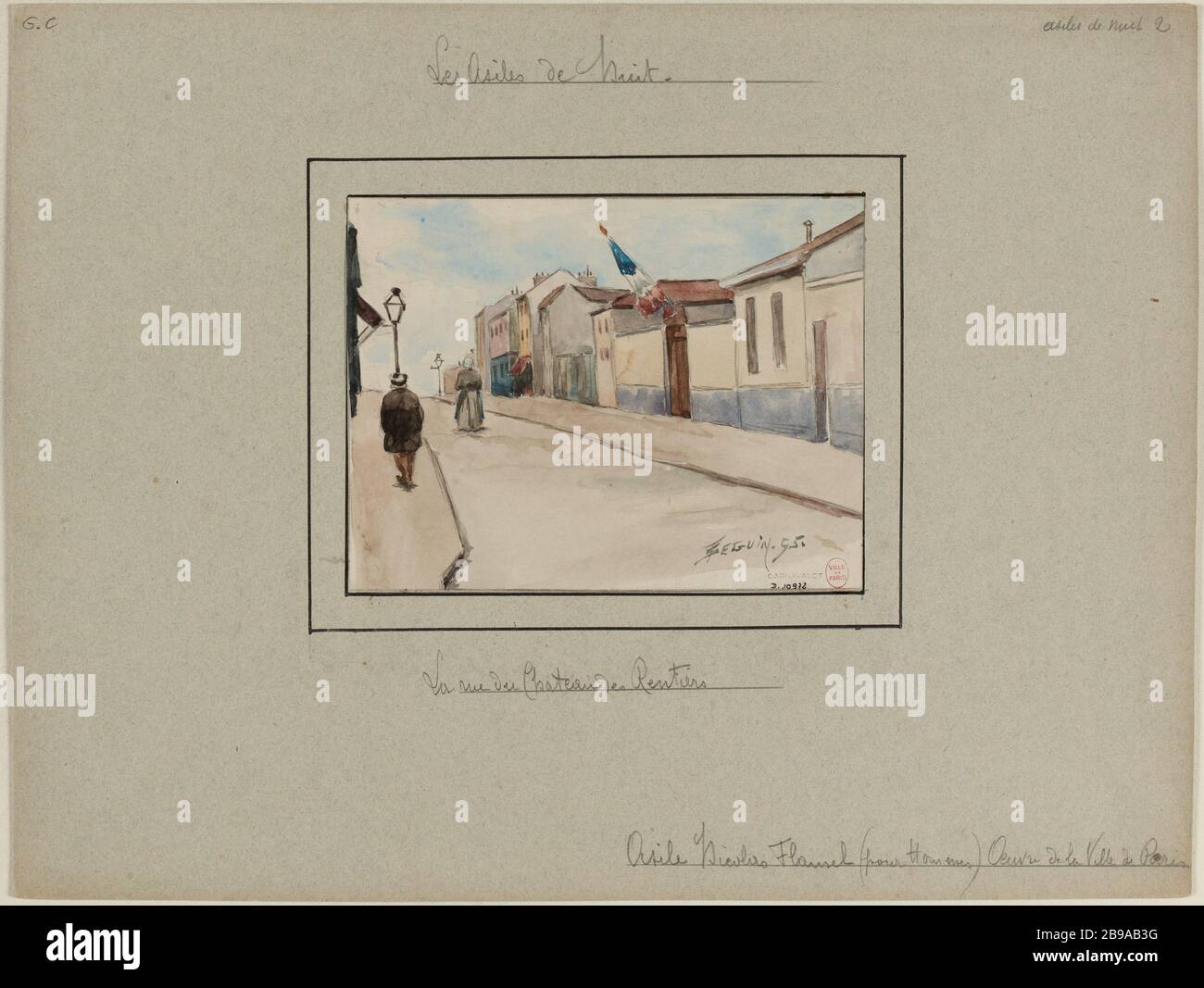 Asile Nicolas Flamel, pour les hommes, les retraités de Castle Street Banque D'Images