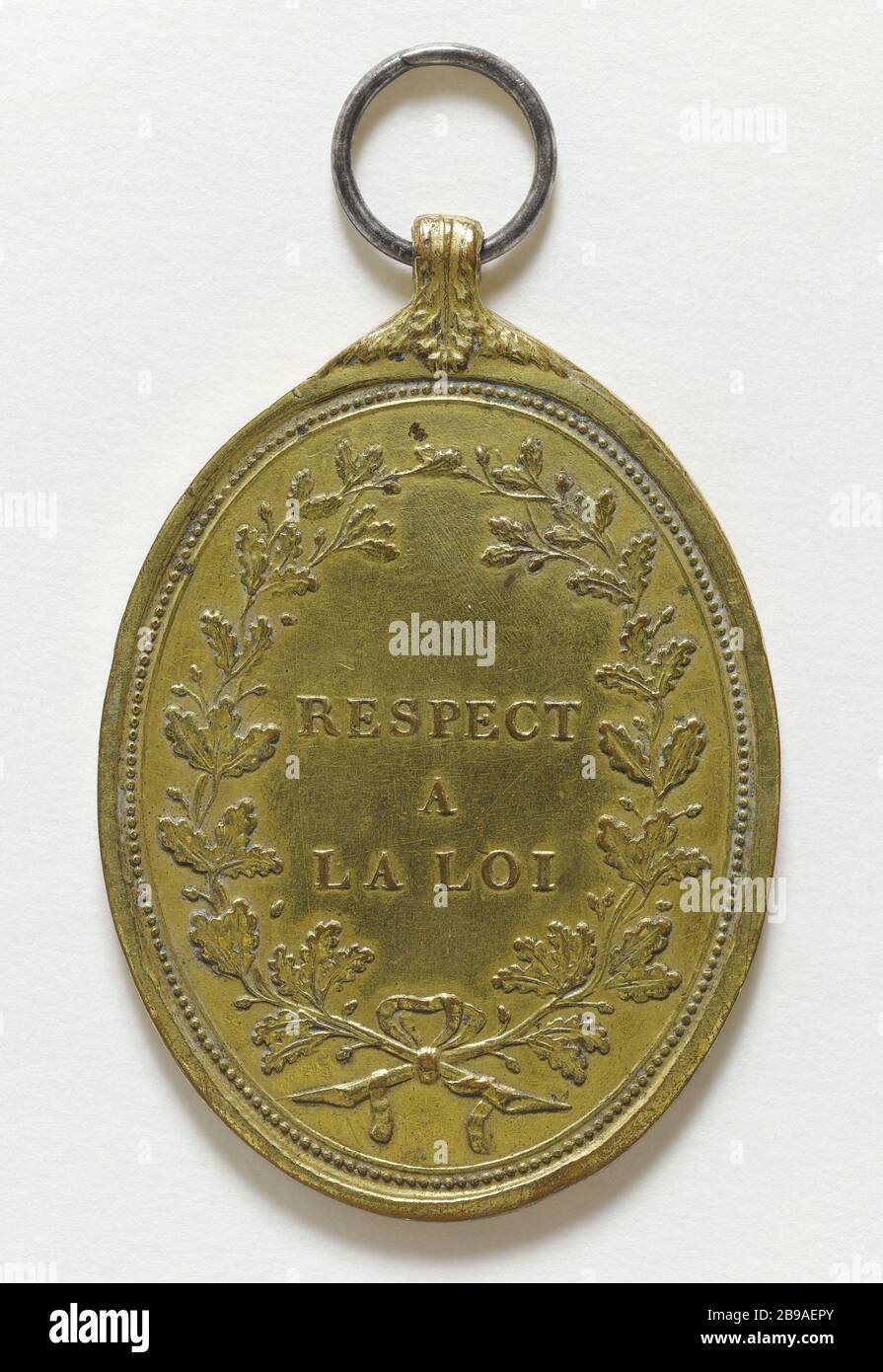 FONCTION BADGE DES ADMINISTRATEURS 1792 ANONYME. Signature de la fonction des administrateurs,1792. Cuivre doré, 1792. Paris, musée Carnavalet. Banque D'Images FONCTION BADGE DES ADMINISTRATEURS 1792 ANONYME. Signature de la fonction des administrateurs,1792. Cuivre doré, 1792. Paris, musée Carnavalet. Banque D'Images