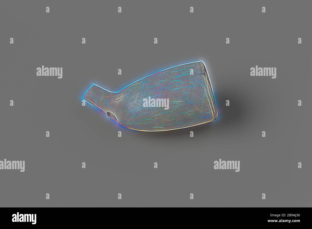 Fragment de pipe de tabac, fragment de pipe de tabac. Des fouilles de Hofstede Arentsburg 1827-1831 sous la supervision du Professeur Reuvens., anonyme, c. 1400 - c. 1950, argile à pipe, l 3.7 cm × l 2.3 cm l 4.6 cm, repensé par Gibon, conception de chaleureux gai lumineux et lumineux rayonnant. L'art classique réinventé avec une touche moderne. Photographie inspirée par le futurisme, embrassant l'énergie dynamique de la technologie moderne, le mouvement, la vitesse et révolutionnez la culture. Banque D'Images