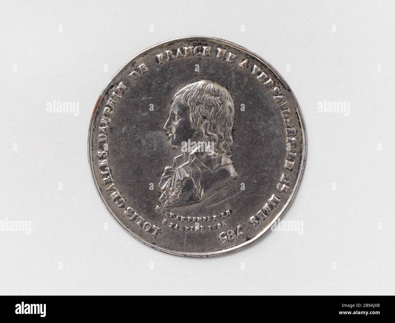 Louis XVII (1785-1795), roi titulaire de France (1793-1795) P. G. Liénard (1849-1900). Louis XVII (1785-1795), roi titulaire de France (1793-1795). Cuivre en douceur. Paris, musée Carnavalet. Banque D'Images