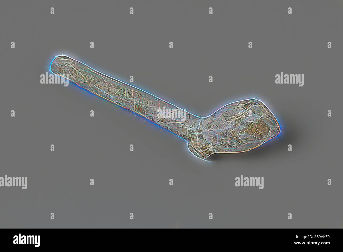 Fragment d'un tube de tabac, FRAGMENT d'un petit tube de tabac blanc, montrant H., anonyme, c. 1600 - c. 1699, argile à pipe, l 10.0 cm l 3.8 cm Ã— W 2.1 cm, repensé par Gibon, conception de chaleureux gai lumineux et lumineux rayonnant. L'art classique réinventé avec une touche moderne. Photographie inspirée par le futurisme, embrassant l'énergie dynamique de la technologie moderne, le mouvement, la vitesse et révolutionnez la culture. Banque D'Images