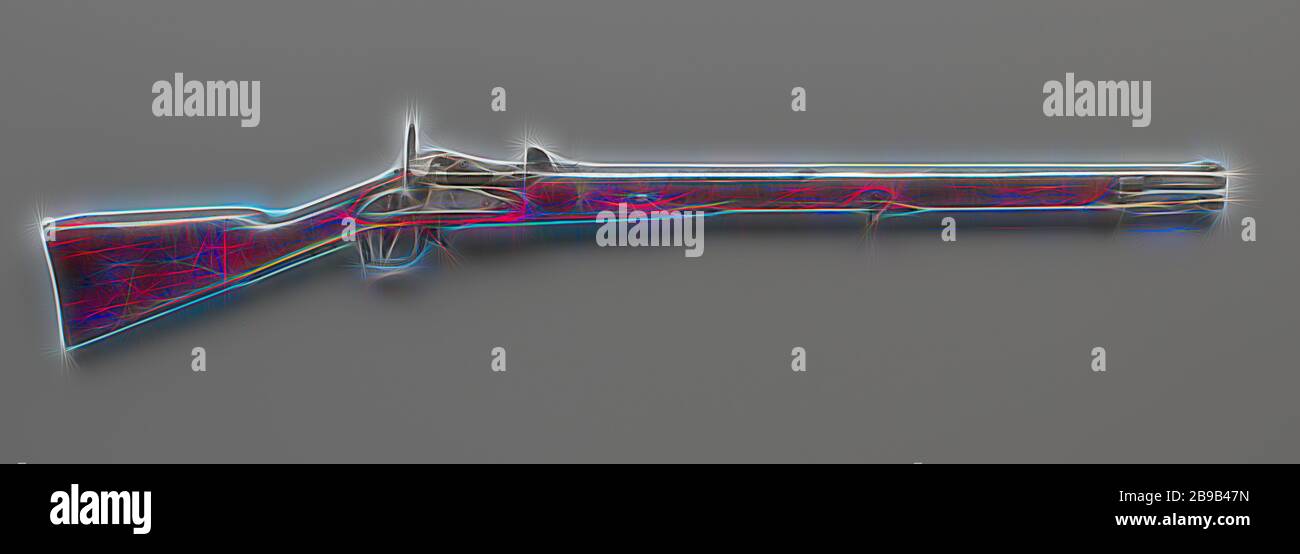 Breech-Loading Système d'armes à feu, Jacob Snider, fusil à chargement arrière avec barillet lisse. Il dispose d'un feu central mécanisme du type Snider : la cartouche est chargée à l'arrière du canon, le coq hits une broche qui sort sur la cap à l'arrière de la cartouche. Lorsque la chambre est ouverte, la cartouche vide manchon peut être retiré en le tirant vers l'arrière du joint de la chambre : le joint sera automatiquement pop à nouveau au printemps autour de l'axe de la chambre, une caractéristique de tous les fusils Snider. Le fusil est muni d'une visière, une décharge stick de dépose de la cartr vide Banque D'Images