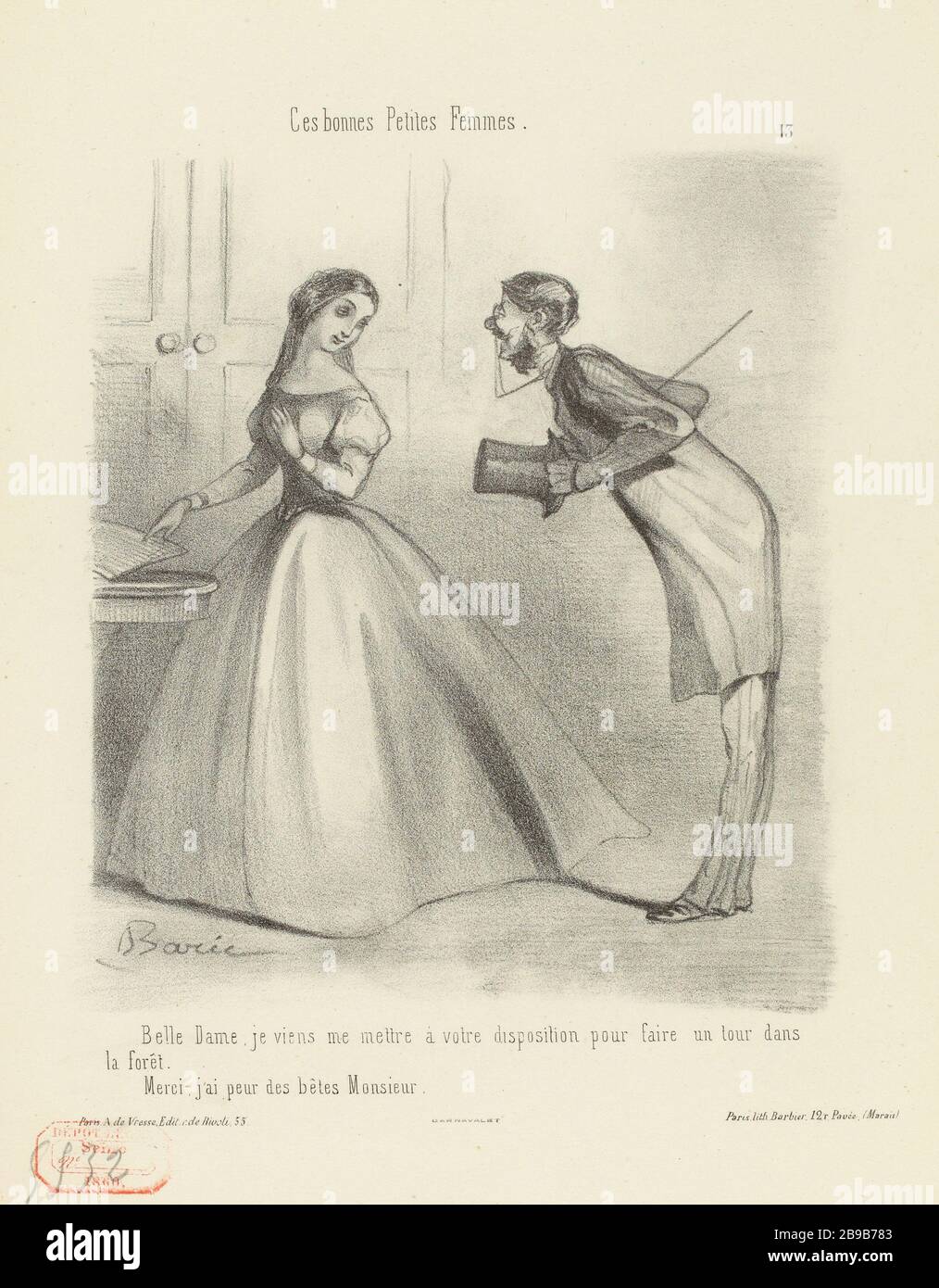 Une promenade dans les bois (titre factice) |.. CES BONNES PETITES FEMMES (titre factice) Banque D'Images