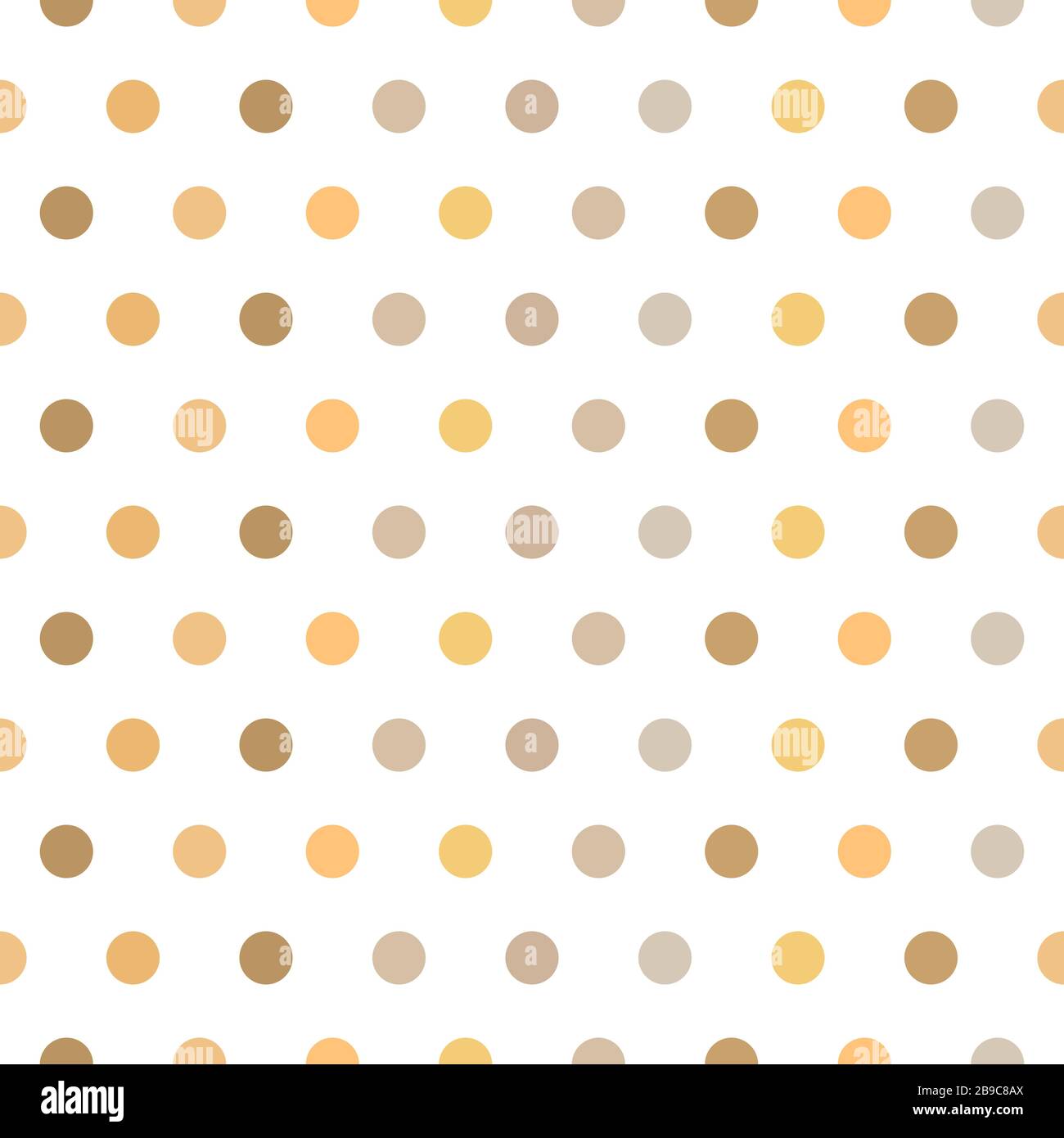 Arrière-plan de motif vectoriel transparent. Pois polka de couleur pastel. Arrière-plan pour les thèmes du printemps ou pour les illustrations pour enfants. Ombre brune Illustration de Vecteur