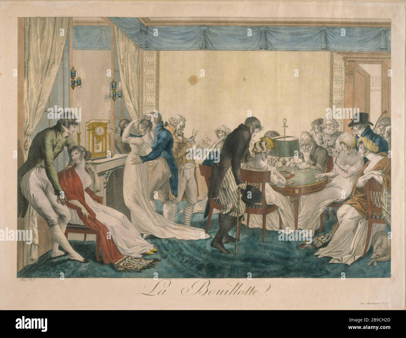 LE BOUILLOTTE Jean François Bosio (1764-1827). 'La BOUILLOTTE'. Paris, musée Carnavalet. Banque D'Images