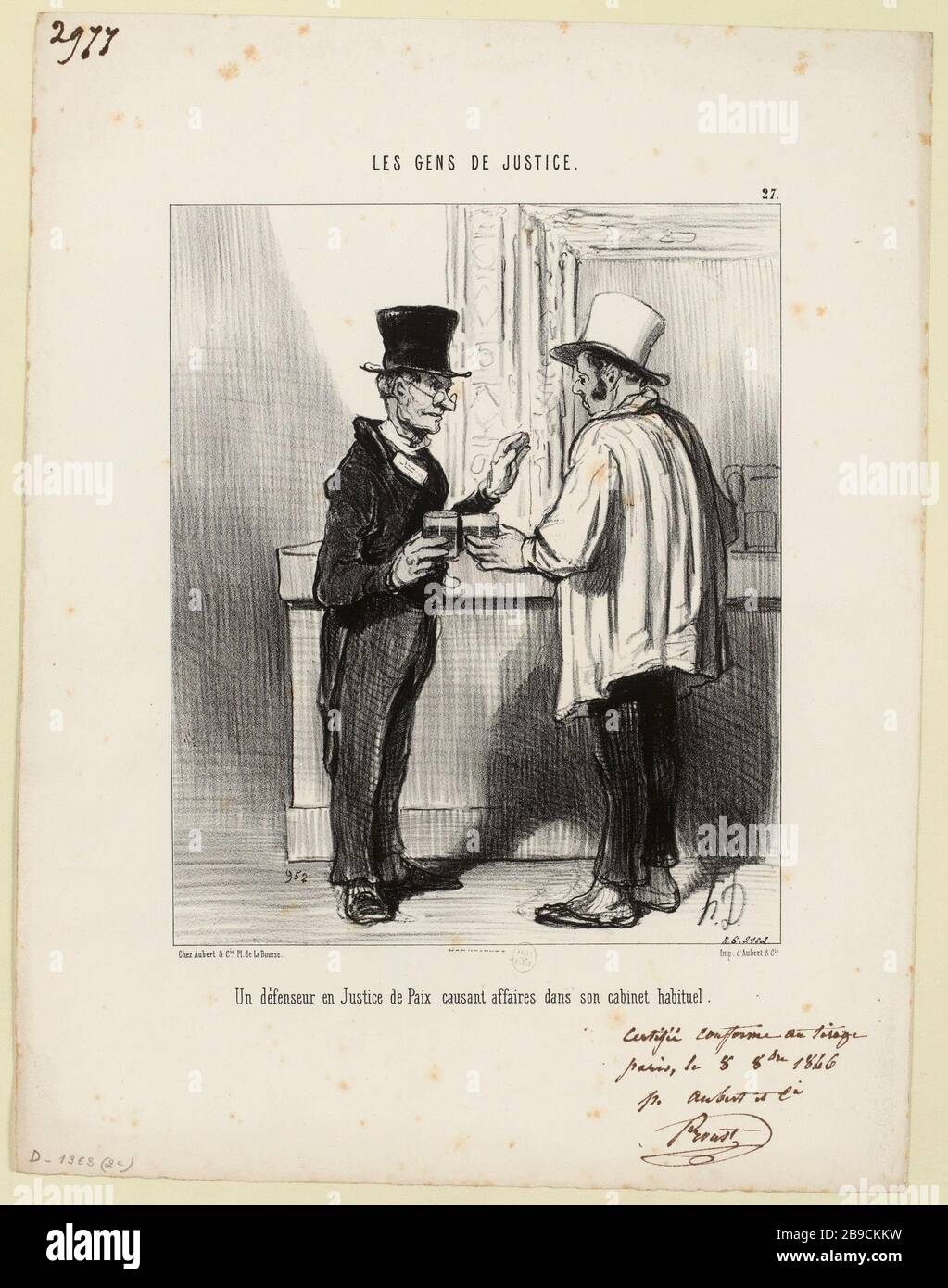 Un défenseur de la paix dans les affaires de justice à l'origine de sa pratique habituelle. / No 27 (titre enregistré) | les gens de justice (sous tout) Banque D'Images