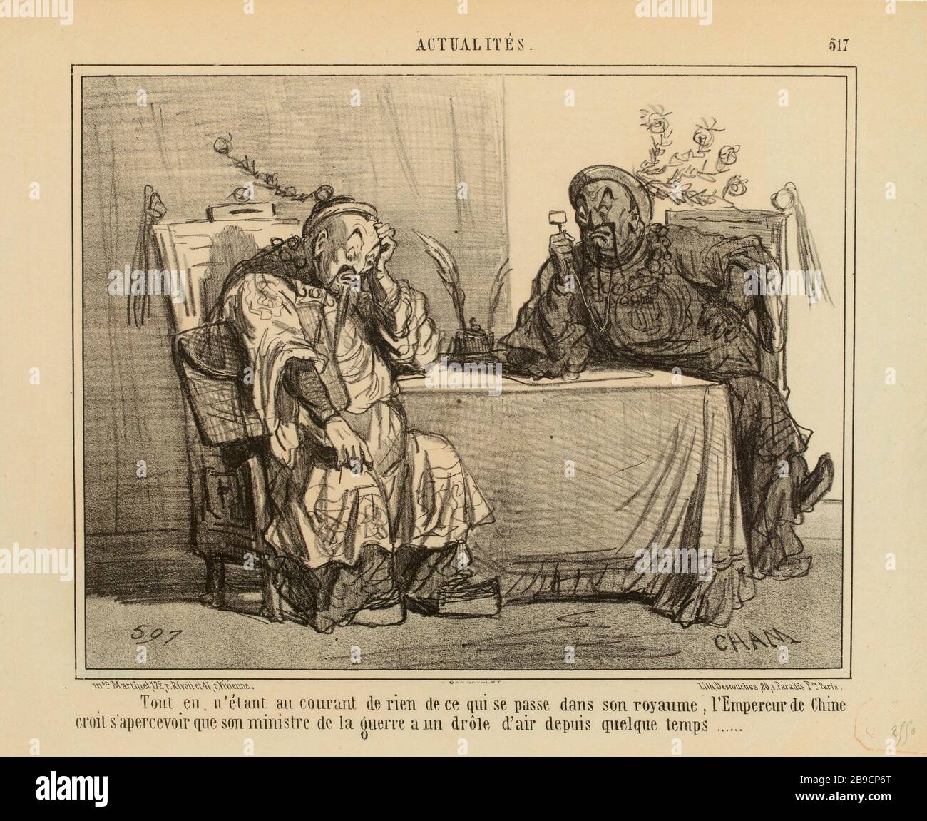 Tout en ne sachant rien [...]. / 517 (titre enregistré) | Nouvelles (sous tout). Banque D'Images