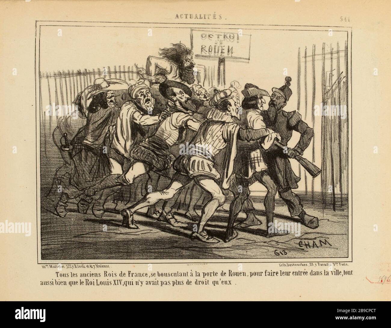 Tous les anciens rois de France, plaisantant à la porte de Rouen [...]. / 541 (titre enregistré) |. Nouvelles (sous tout) Banque D'Images