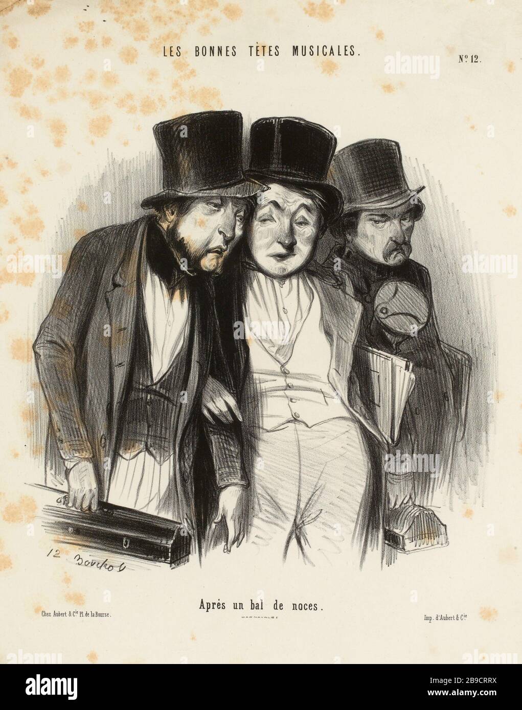 Après le mariage de bal. . / No 12 (titre enregistré) | bonnes têtes musicales (dans son ensemble). Banque D'Images