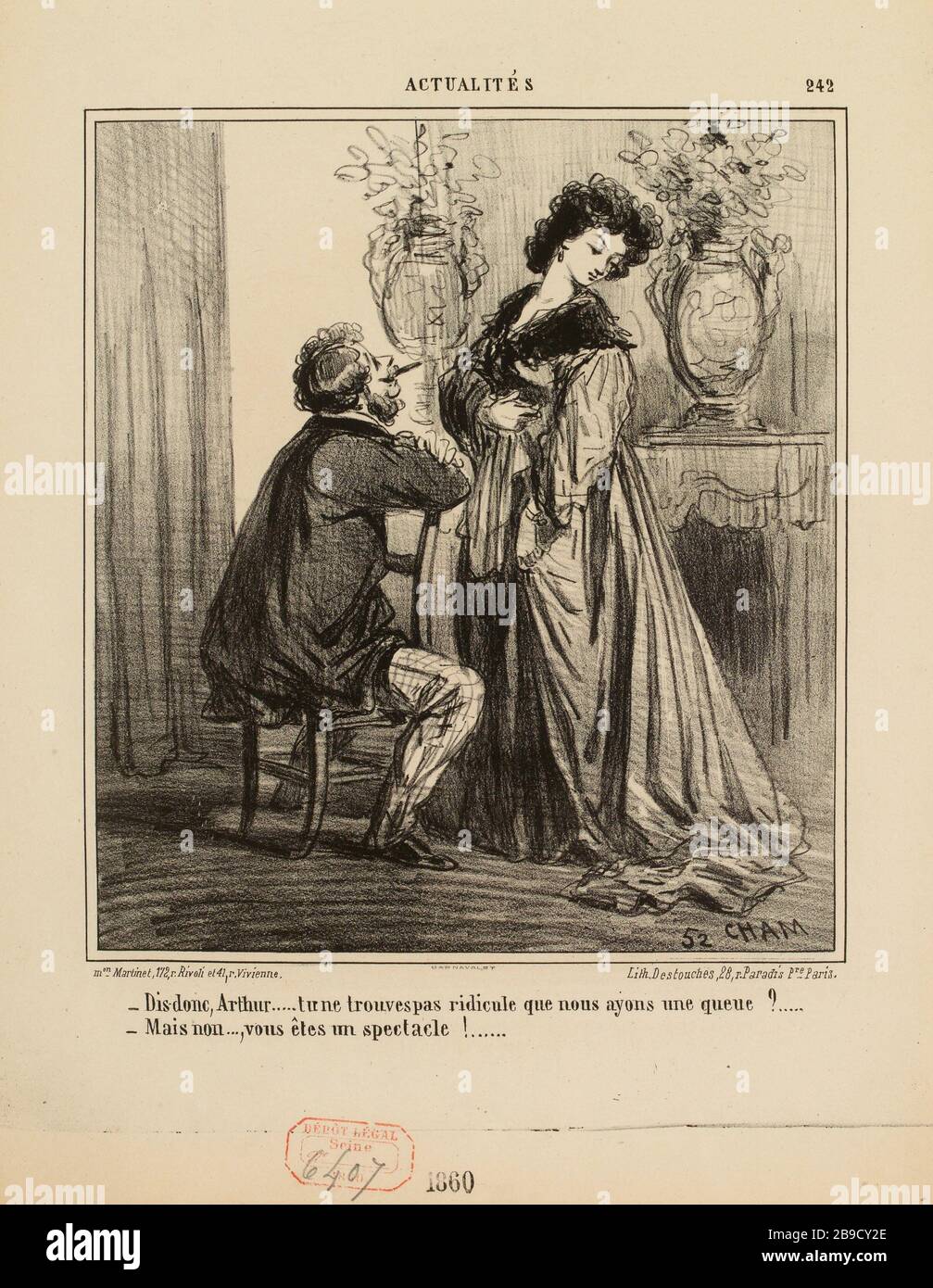 ! Dites-moi Arthur [...] Mais non ... vous êtes un spectacle ... (titre enregistré) |. Nouvelles (sous tout) Banque D'Images