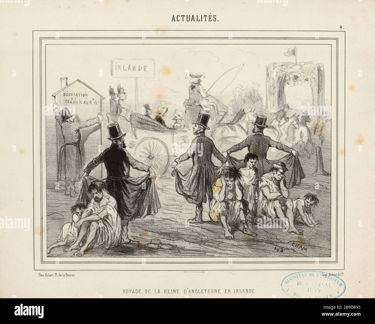 Nouvelles / 4. / Voyage la Reine d'Angleterre en Irlande (comme indiqué) |. Nouvelles (1849) (dans son ensemble) Banque D'Images