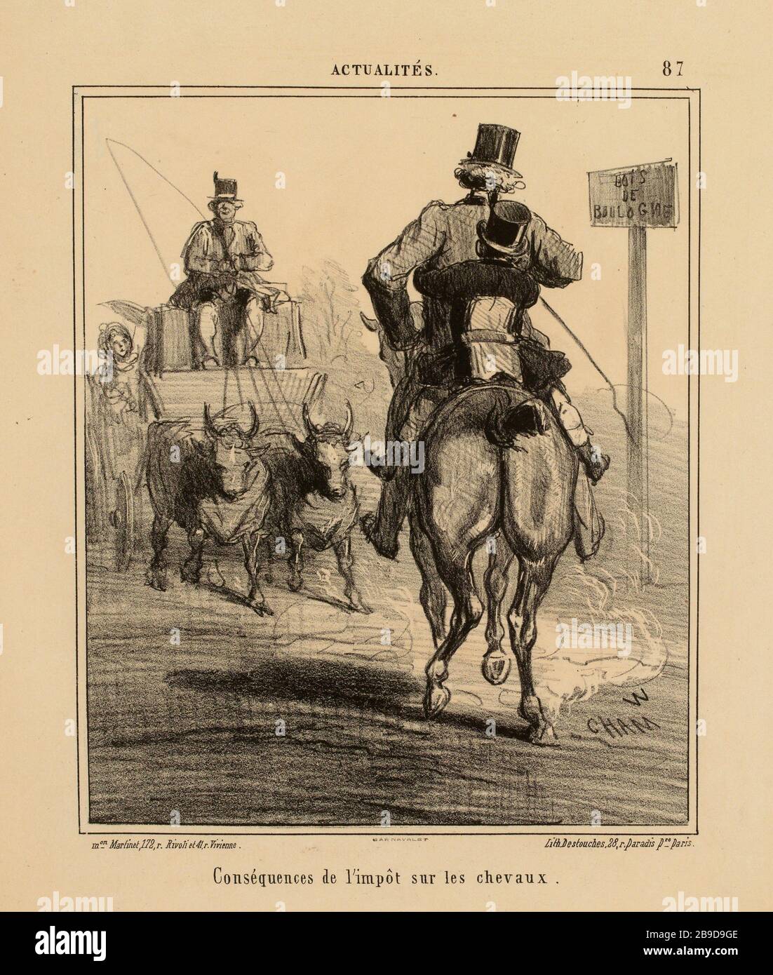 . Conséquences de l'impôt sur les chevaux (titre enregistré) | Nouvelles (sous tout). Banque D'Images