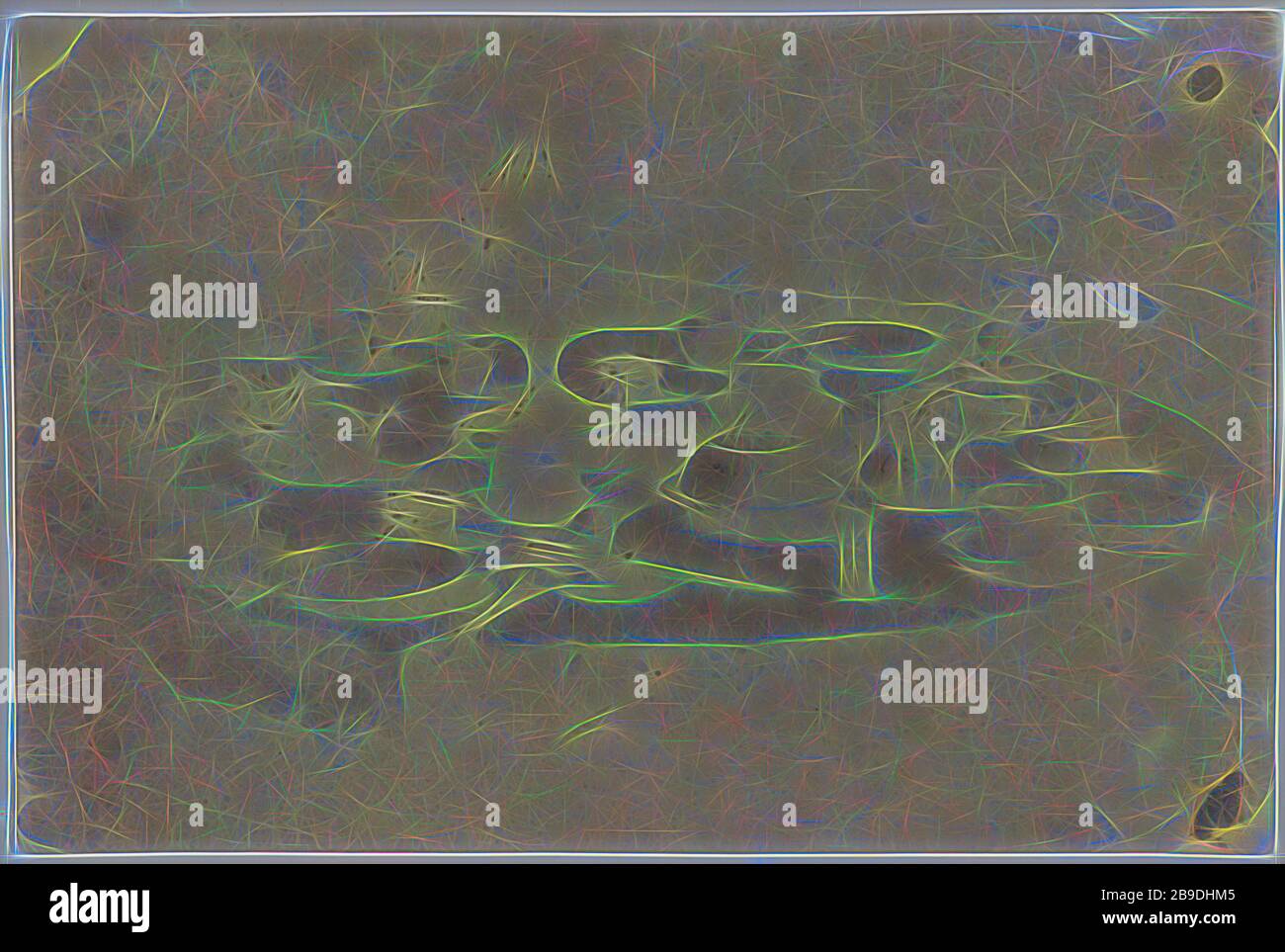 Table de petit-déjeuner, William Henry Fox Talbot (anglais, 1800 - 1877), 1839, photogénique dessin négatif, iodure fixe, 13,3 × 20,2 cm (5 1,4 × 7 15,16 po, repensé par Gibon, design de glanissement chaleureux et gai de luminosité et de rayons de lumière radiance. L'art classique réinventé avec une touche moderne. La photographie inspirée du futurisme, qui embrasse l'énergie dynamique de la technologie moderne, du mouvement, de la vitesse et révolutionne la culture. Photo Stock