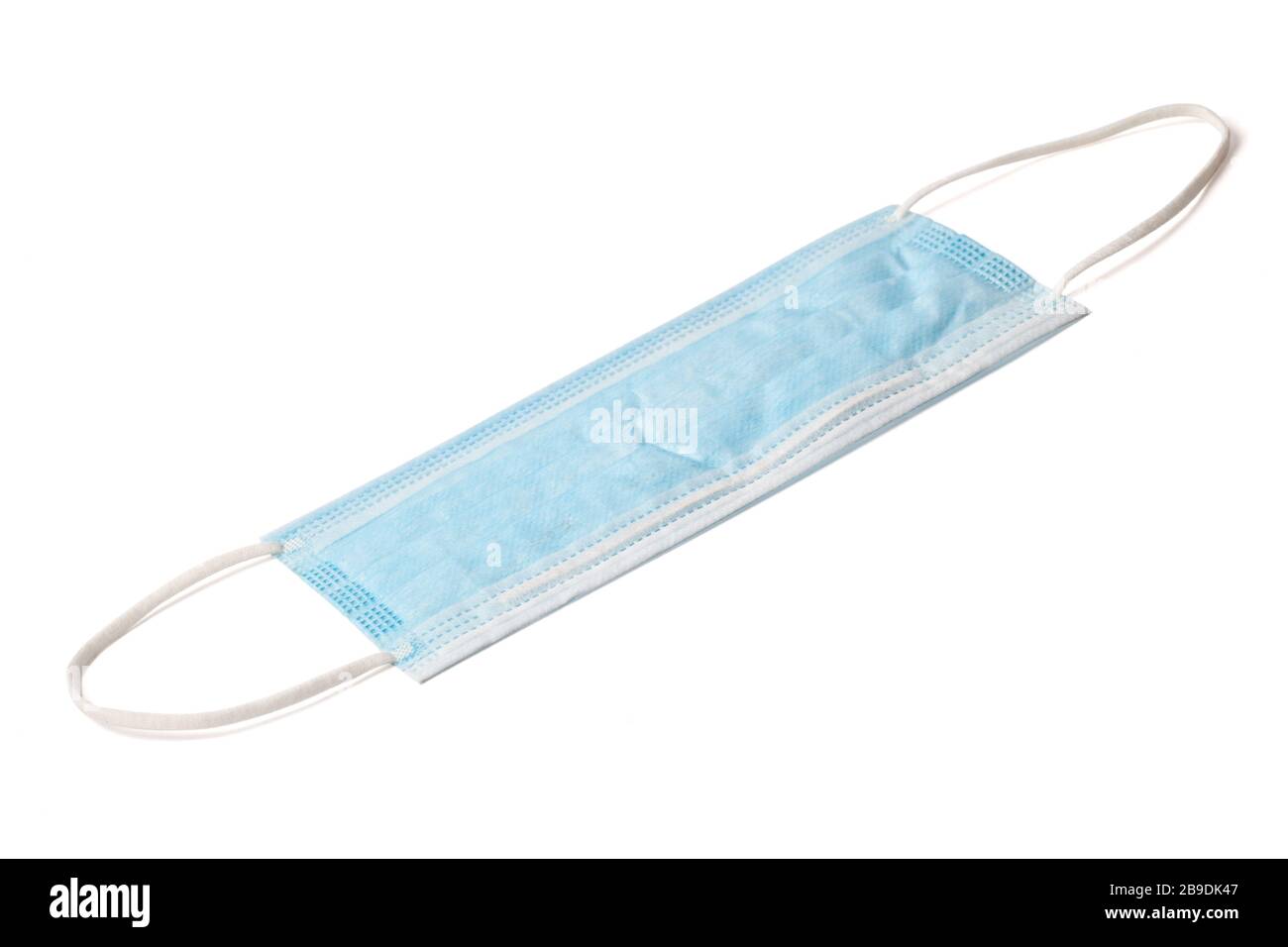 Masque de protection personnel médical pour la protection antivirus isolé sur fond blanc Banque D'Images