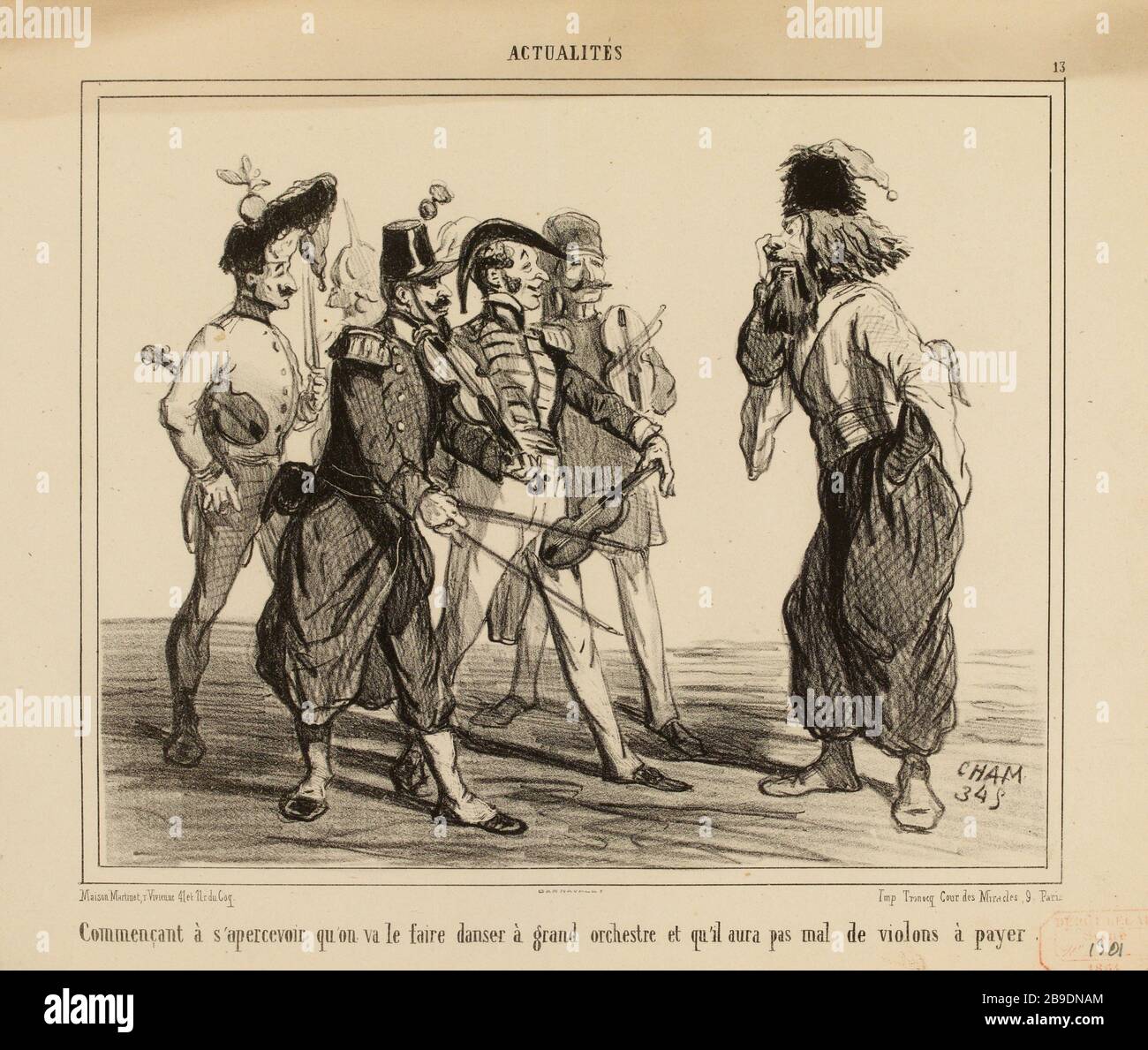 Nouvelles / 13. / début de se rendre compte que nous ferons la danse à grand groupe et il sera beaucoup de violons payables (comme indiqué) |.. Nouvelles (1854) (dans son ensemble) Banque D'Images