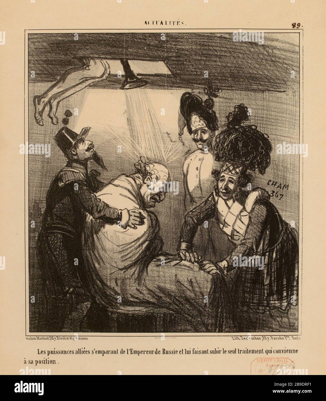 . Nouvelles / 89. / les puissances alliées qui saisissent l'empereur de Russie [...] (Tel que répertorié) | Nouvelles (1854) (dans son ensemble) Banque D'Images