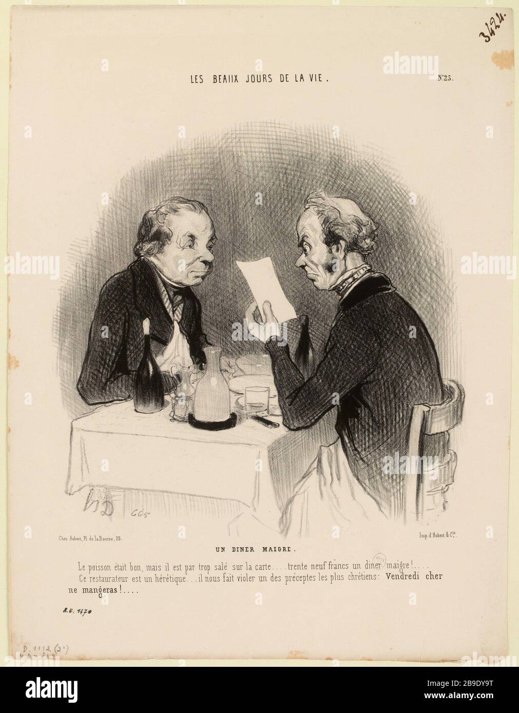 Un petit dîner. / No 25 (titre enregistré) |. Les meilleurs jours de la vie (dans son ensemble). Banque D'Images