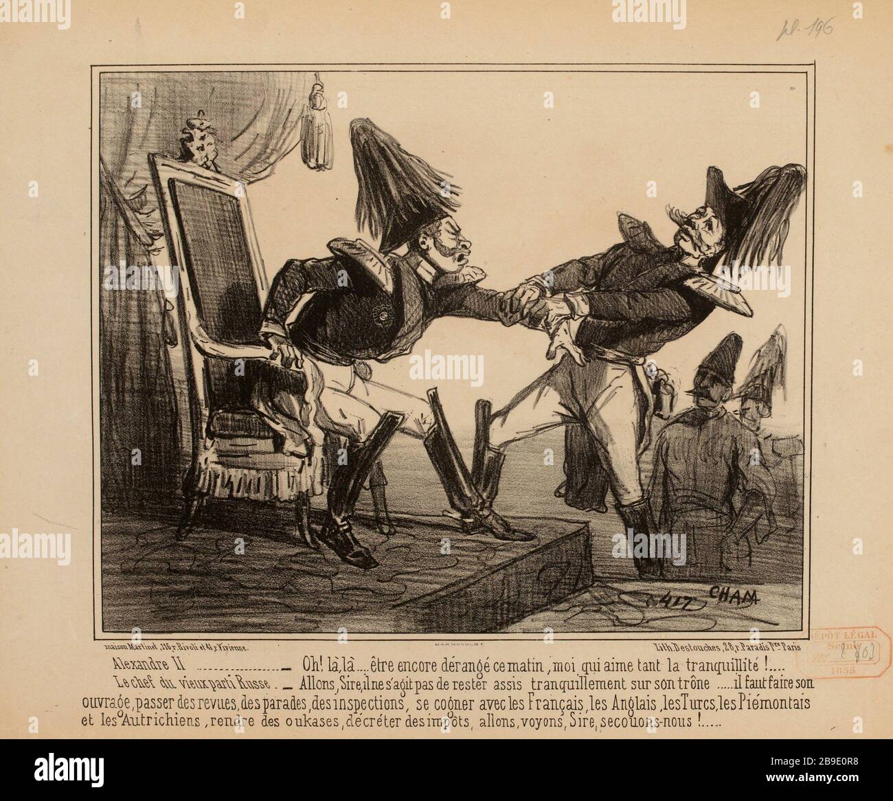 . Nouvelles / 196 / Alexander II [...] (Tel que répertorié) | Nouvelles (1855) (dans son ensemble) Banque D'Images