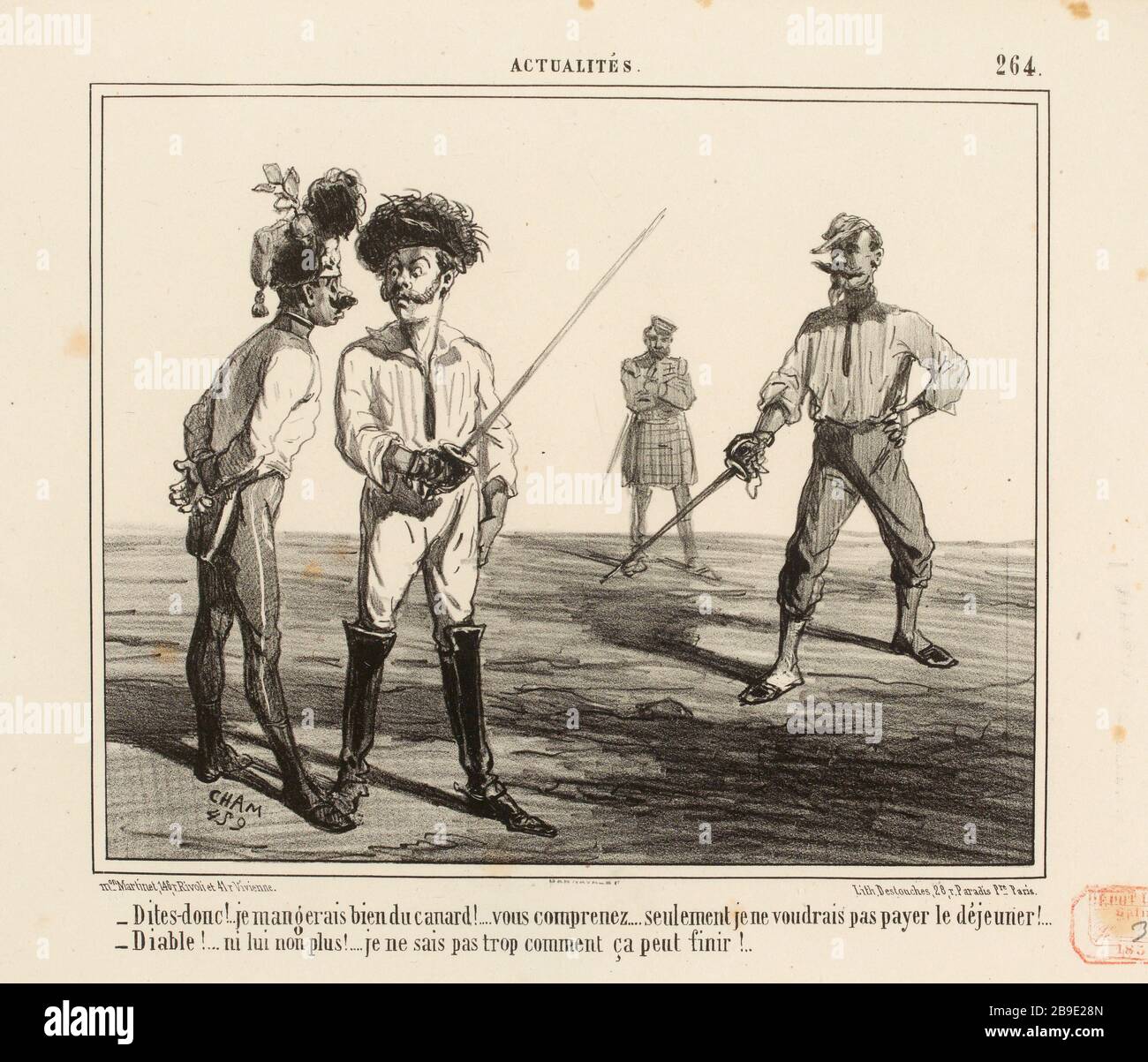 Nouvelles. / 264 / dites! Je mange bien canard [...] (Titre enregistré) | Nouvelles (1856) (dans son ensemble) Banque D'Images