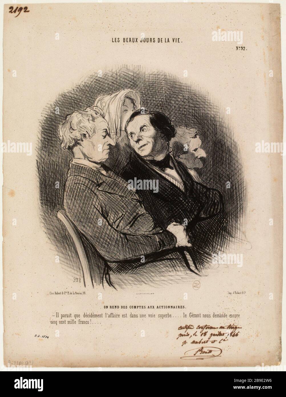 Il est responsable devant les actionnaires. / No 92 (titre enregistré) |. Les meilleurs jours de la vie (dans son ensemble). Banque D'Images