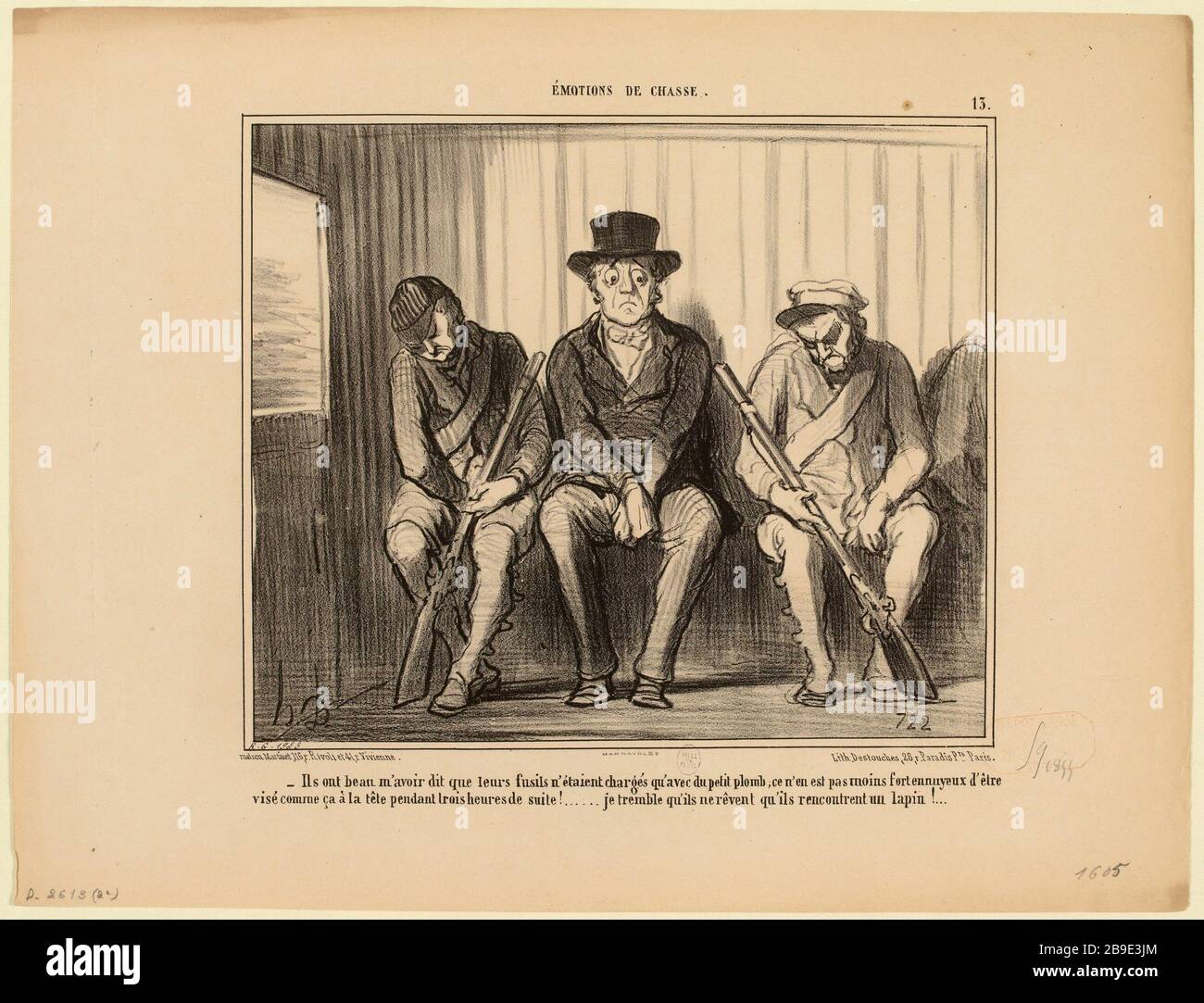 Ils peuvent bien m'avoir dit leurs armes [...] / No 13 (titre enregistré) | émotions de chasse (dans son ensemble) Banque D'Images
