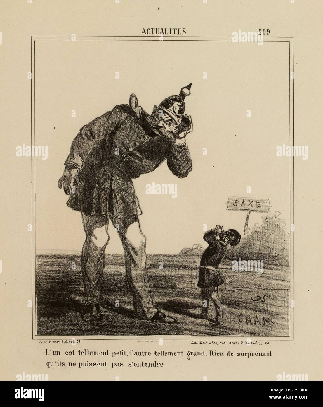 On est si petit, un si grand. Rien de surprenant / ils ne peuvent pas convenir (comme indiqué) |. Nouvelles (sous tout) Banque D'Images