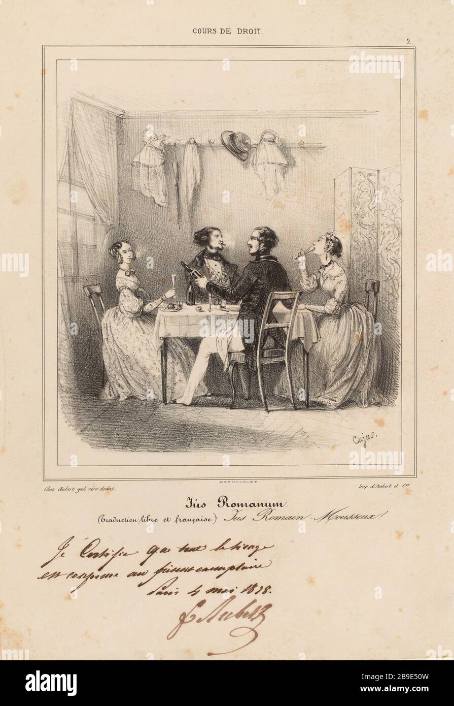 IUS Romanum. [...] 2. (titre enregistré) |. Tribunaux (dans son ensemble) Banque D'Images