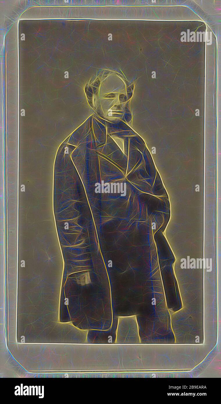 Jean-Pierre Dantan, jeune. Hatnaire francais 1800 - 1869, petit & Trinquart (français, fondé 1858 - vers 1862), 1865 - 1869, Albumen argent imprimé, repensé par Gibon, design de gai gai chaud de luminosité et de rayons de lumière radiance. L'art classique réinventé avec une touche moderne. La photographie inspirée du futurisme, qui embrasse l'énergie dynamique de la technologie moderne, du mouvement, de la vitesse et révolutionne la culture. Banque D'Images