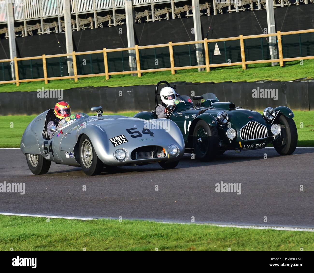 Chris Ward, Cooper Jaguar T-33, Bob Francis, Allard J-2, Freddie March Memorial Trophy, Sports Racing Cars, Goodwood Revival 2017, septembre 2017, autom Banque D'Images