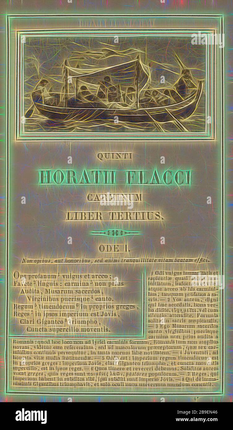 Les musiciens se produisent sous un auvent sur un bateau, Ernest Barrias (français, 1841 - 1905), Paris, France, 1855, Albumen argent imprimé, repensé par Gibon, design de gaieté chaleureuse et gaie de la luminosité et des rayons de lumière radiance. L'art classique réinventé avec une touche moderne. La photographie inspirée du futurisme, qui embrasse l'énergie dynamique de la technologie moderne, du mouvement, de la vitesse et révolutionne la culture. Banque D'Images