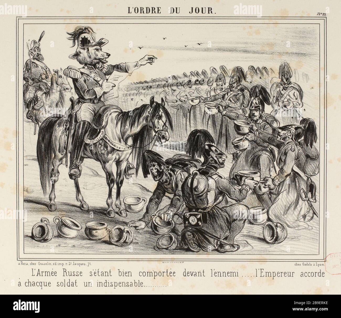 L'ordre du jour. No 22 (titre enregistré) |. La guerre de Crimée (dans son ensemble) Banque D'Images