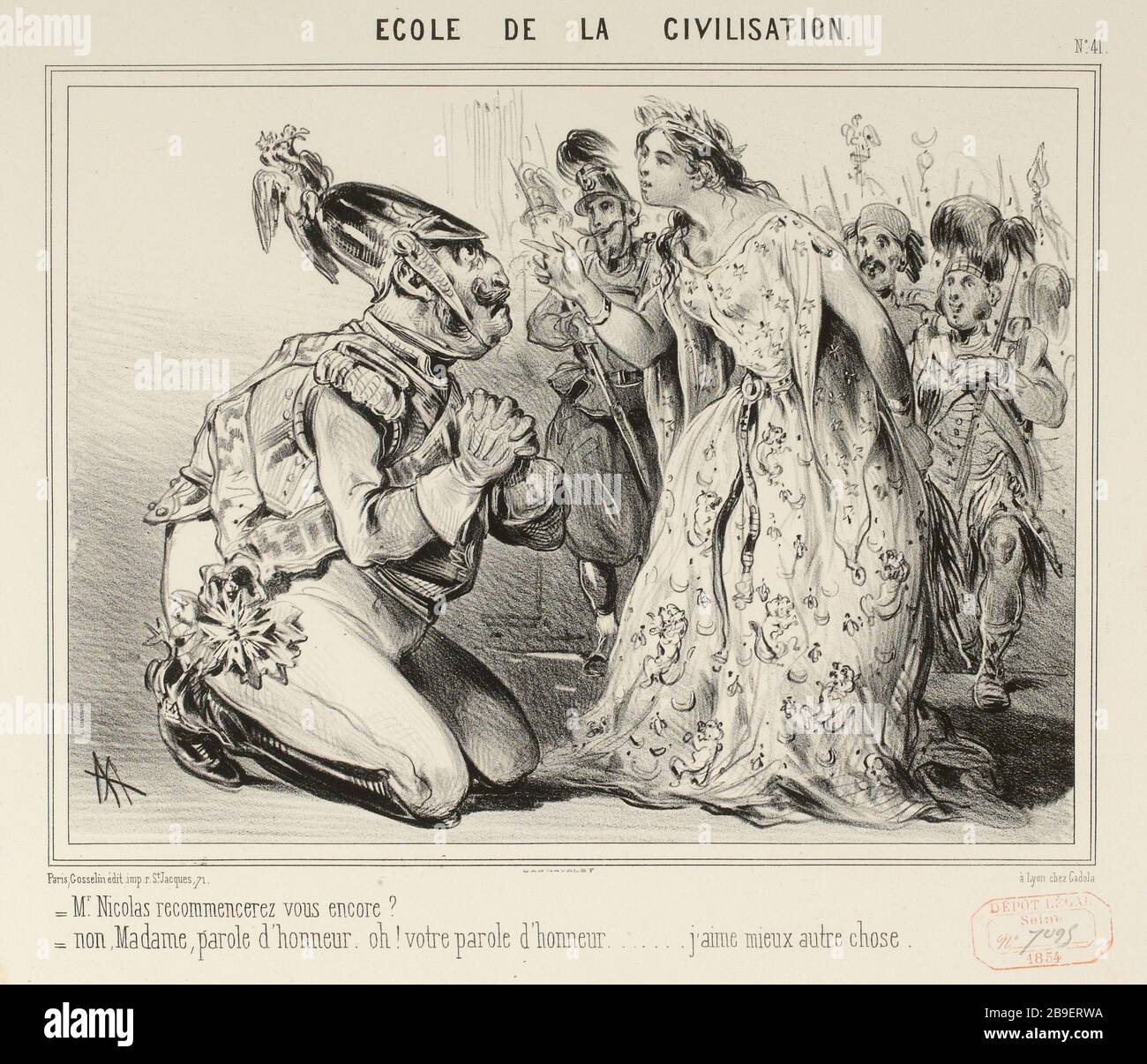 . School of Civilization.Nº41 (sécurité inscrite (lettre)) | Guerre de Crimée. Banque D'Images