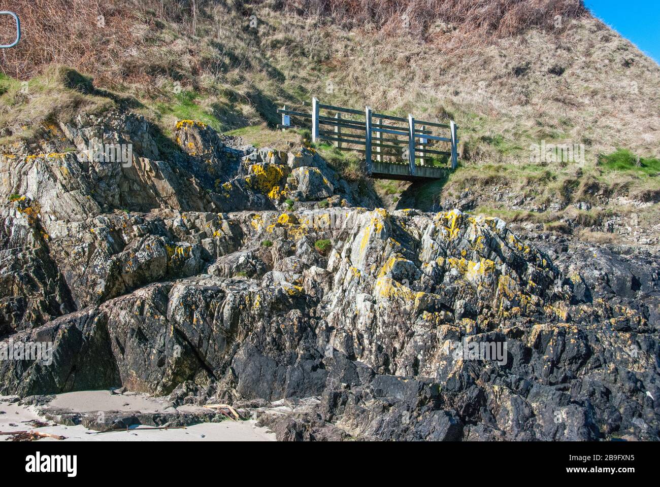 Porthor Beach Neat Aberdaron au Pays de Galles, Royaume-Uni Banque D'Images