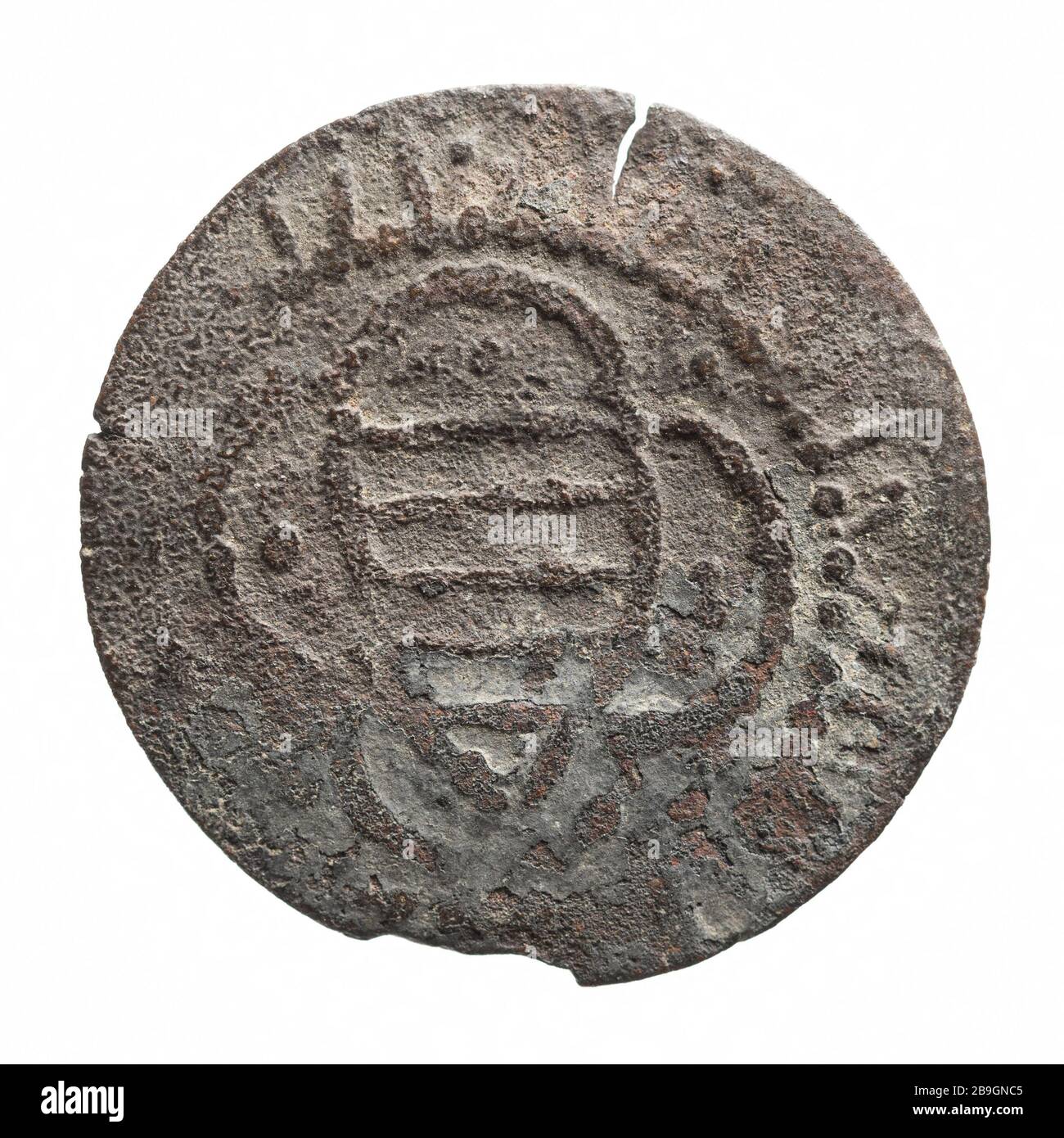 Maison des comptes du roi à Paris, au début du XIVe siècle, Anonyme. 'Chambre des cartes du roi à Paris, départ XIVe siècle'. Cuivre. Paris, musée Carnavalet. Banque D'Images