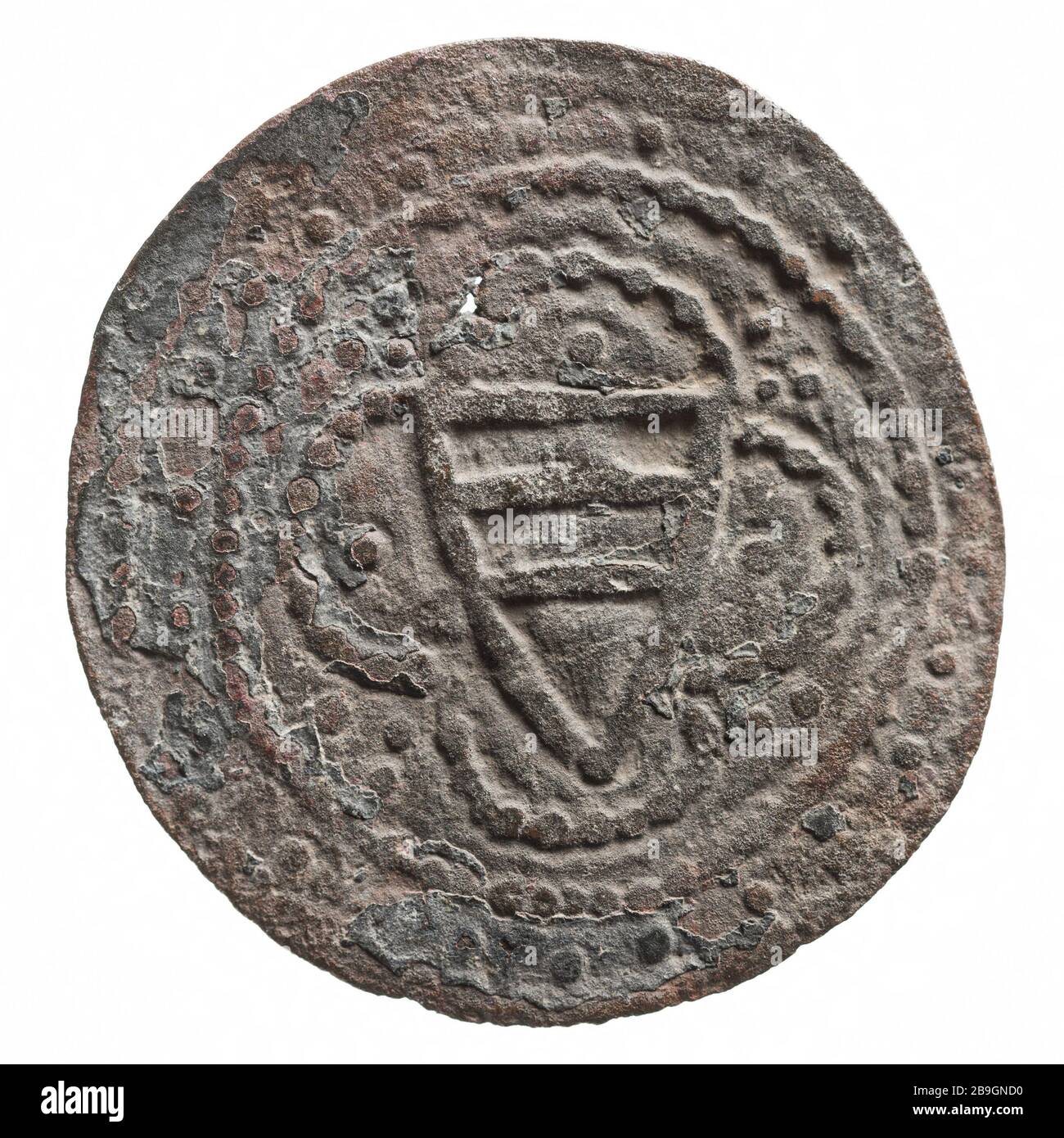 Maison des comptes du roi à Paris, au début du XIVe siècle, Anonyme. 'Chambre des cartes du roi à Paris, départ XIVe siècle'. Cuivre. Paris, musée Carnavalet. Banque D'Images