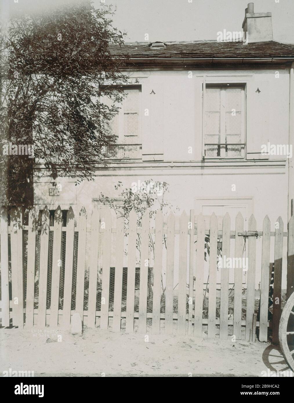 50 RUE DE CHINE 50, rue de la Chine. Paris (XXème arr.). Union photographique française, août 1898. Paris, musée Carnavalet. Banque D'Images