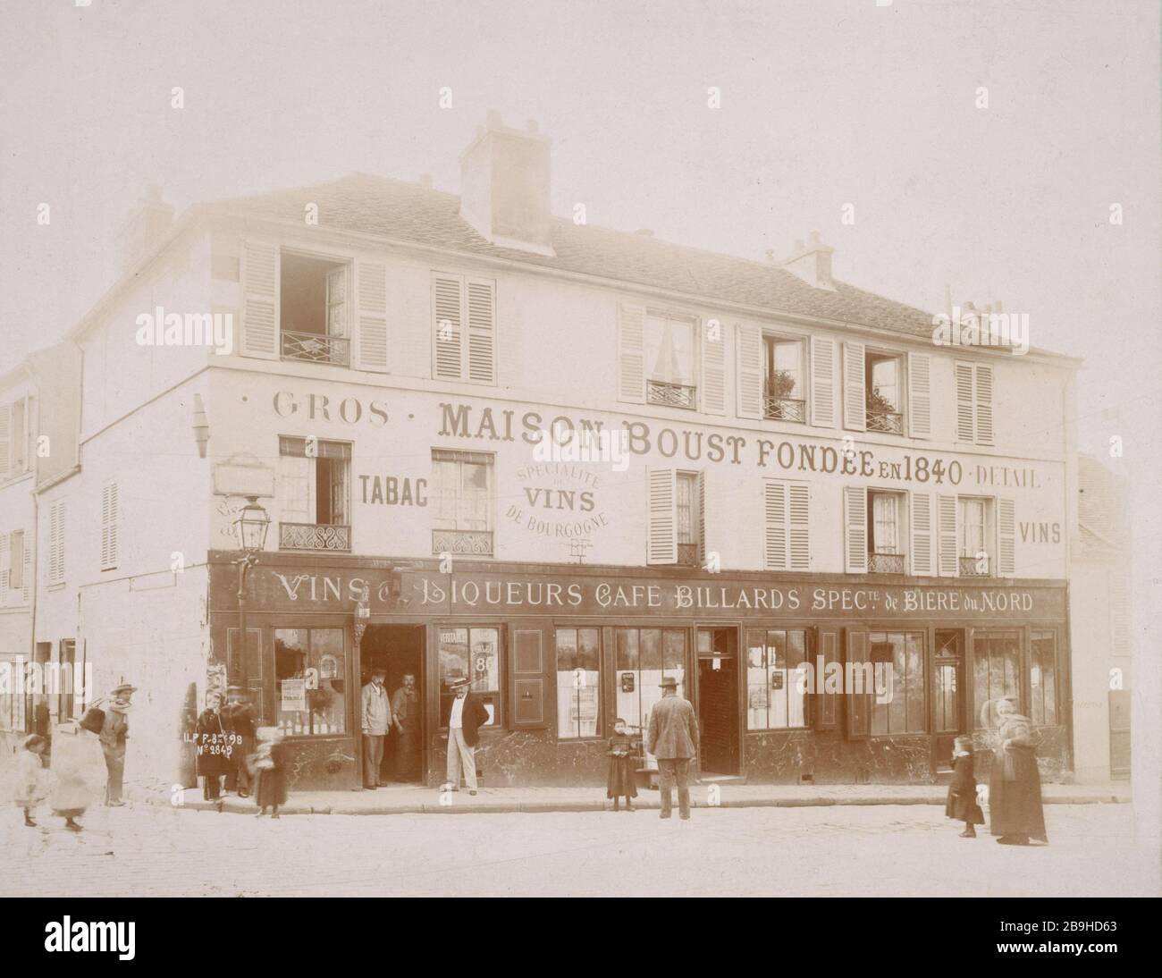 126 RUE MENILMONTANT 126, rue Ménilmontant. Paris (XXème arr.). Union photographique française, août 1898. Paris, musée Carnavalet. Banque D'Images