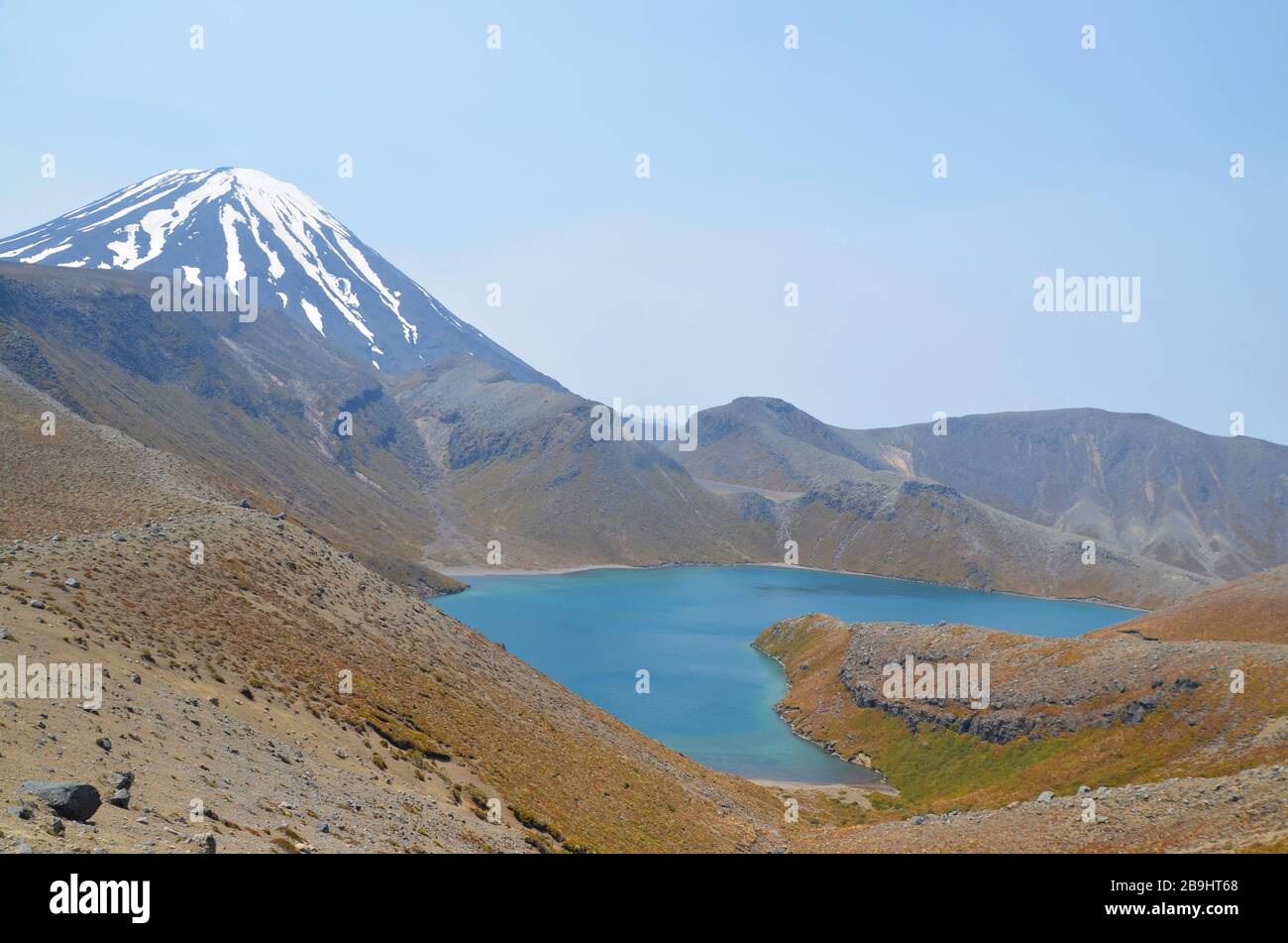 Lac du Haut-Tama dans le parc national de Tongariro Nouvelle-Zélande Banque D'Images
