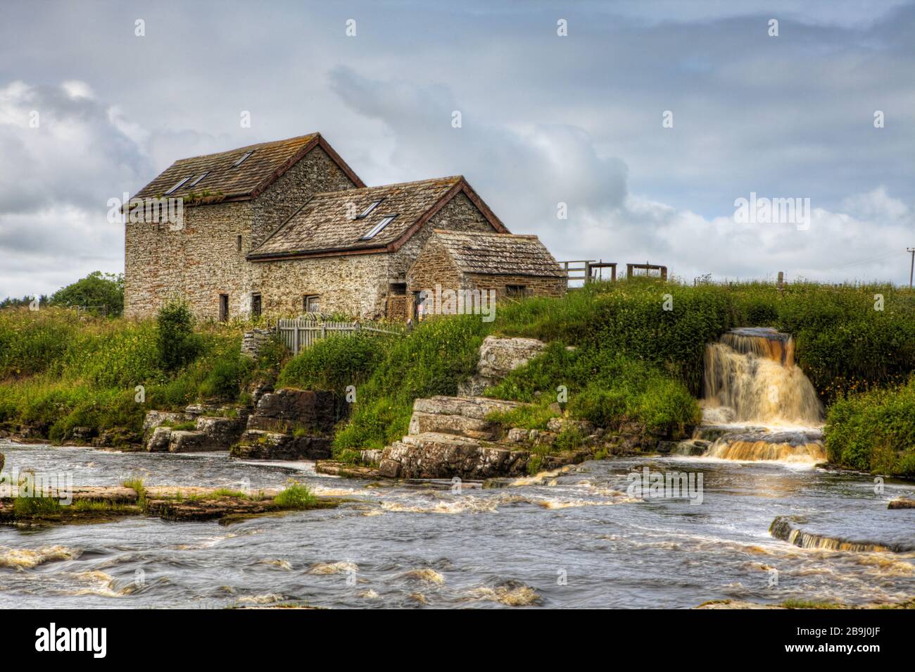 Un ancien moulin à pierre à Thurso, en Écosse Banque D'Images