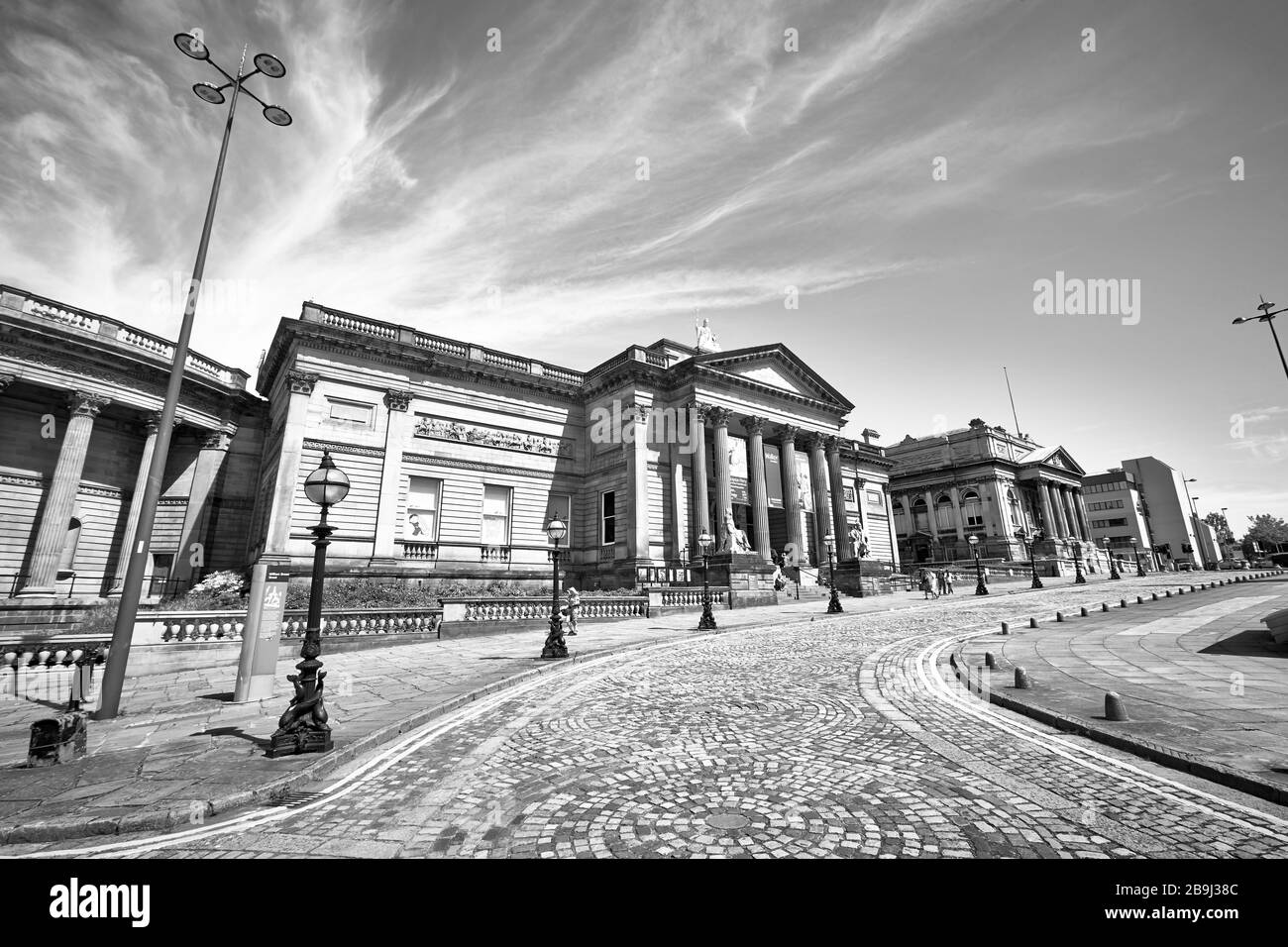 The Historic Walker Art Gallery on William Brown Street à Liverpool, Angleterre, Royaume-Uni Banque D'Images