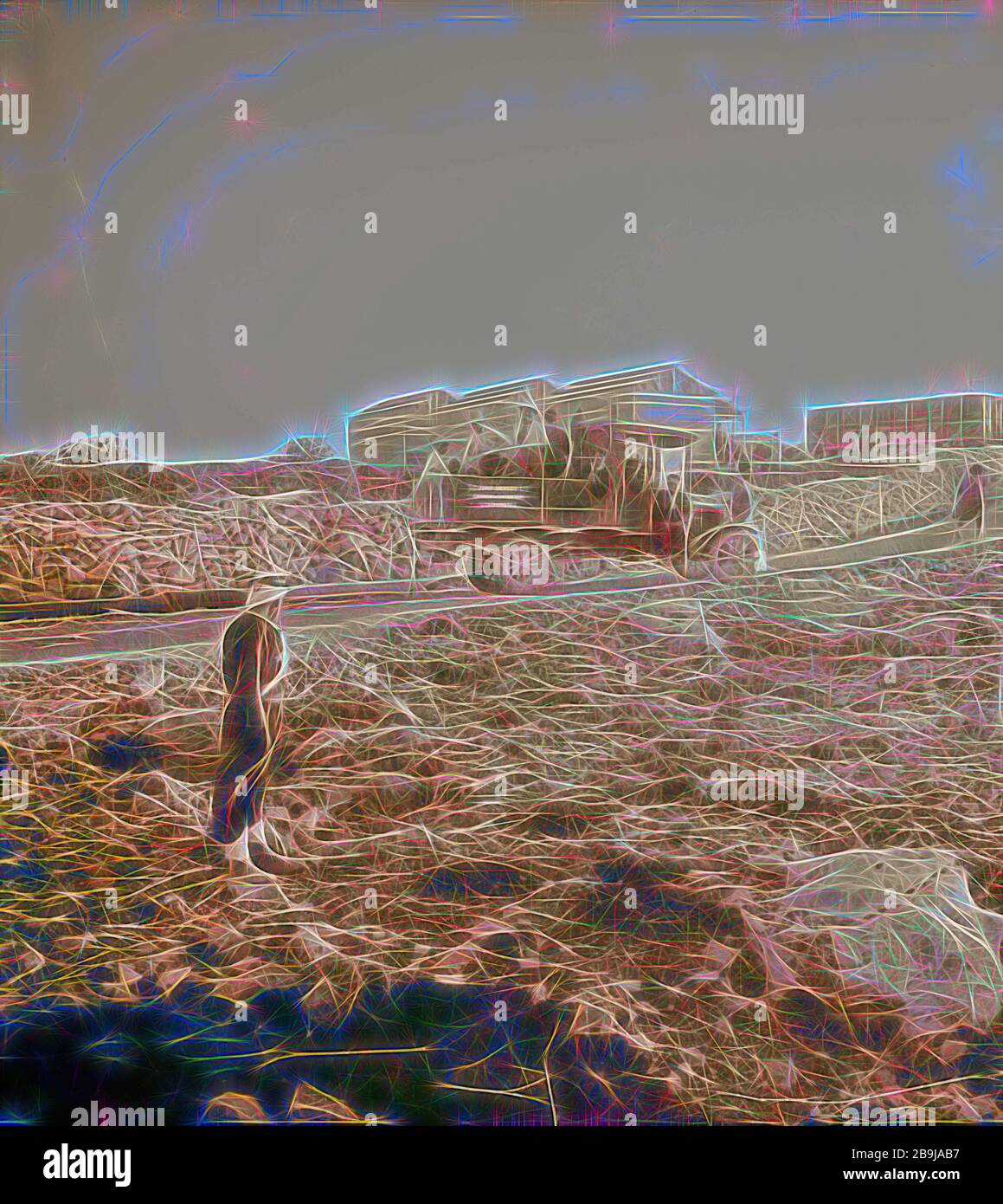 Ain Farah l'approvisionnement en eau. 1898, Cisjordanie, Ain Farah Banque D'Images