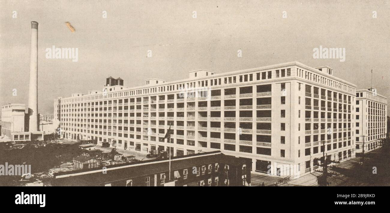 Base d'approvisionnement de la flotte de la marine américaine, Brooklyn, New York, bureau des chantiers et des quais. Howard Chapman, Architecte (1921) Banque D'Images