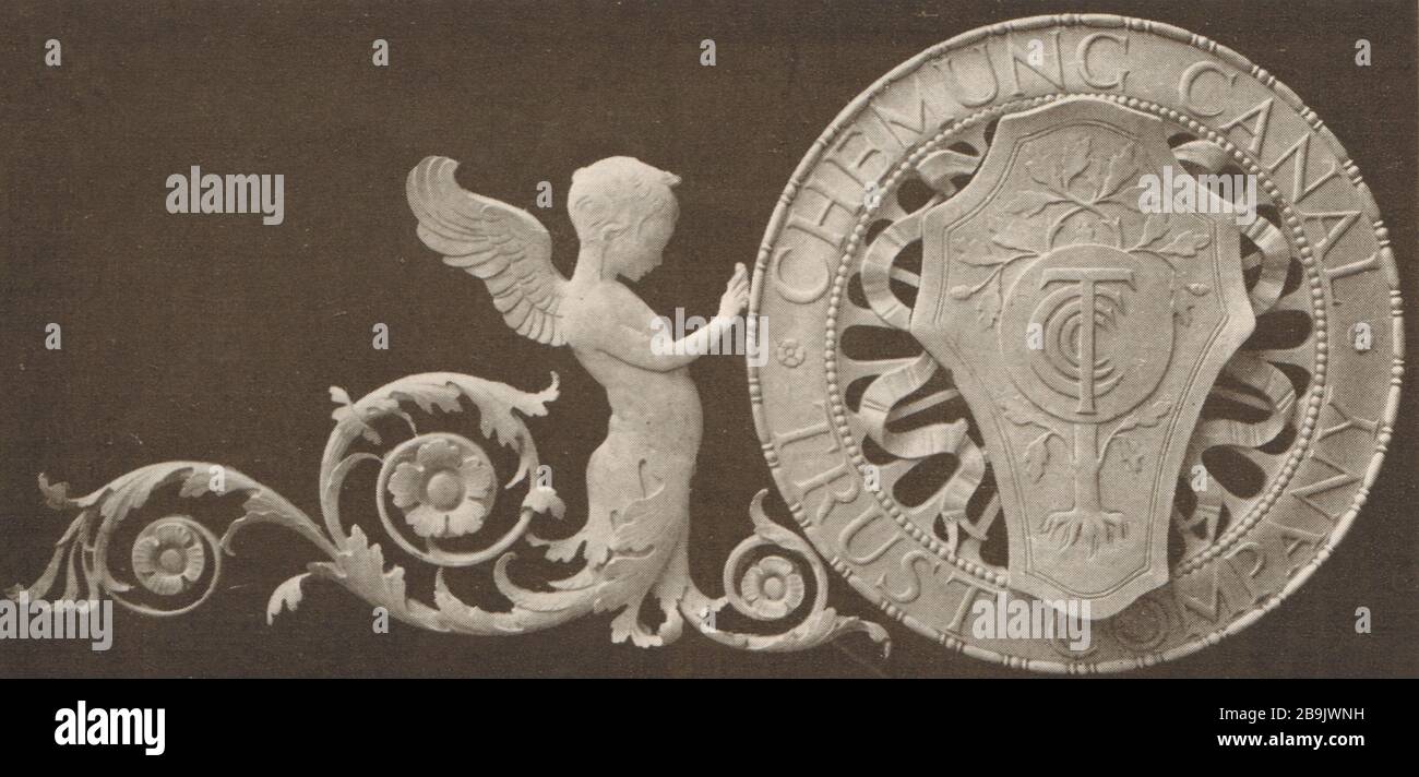 The Chemung Canal Trust Company, Elmira, New York. Détail bronze dans