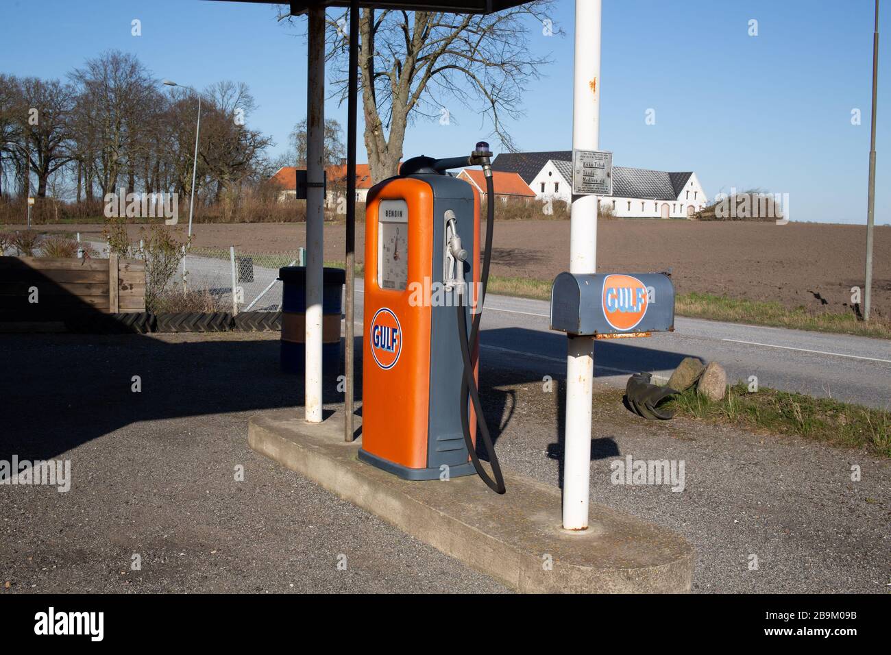 "Une fois sur un temps" dans le Pays, Skåne, Suède. Banque D'Images