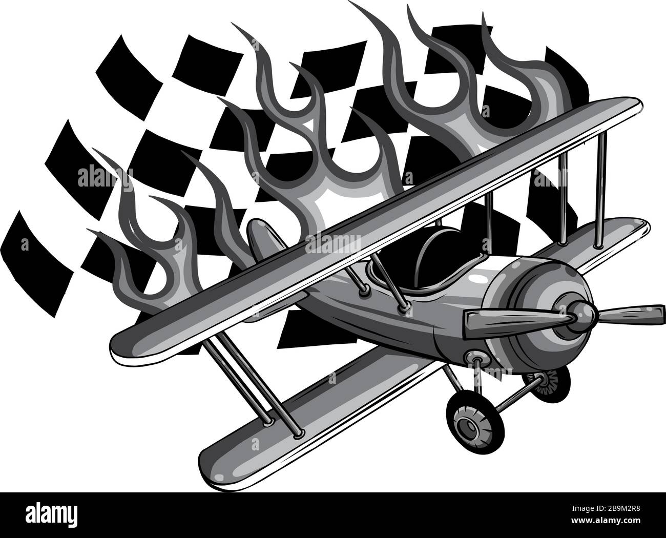 Plan de chasse vectoriel monochromatique. Avions de combat multirôle à ailes à balayage variable à deux moteurs. Illustration de Vecteur